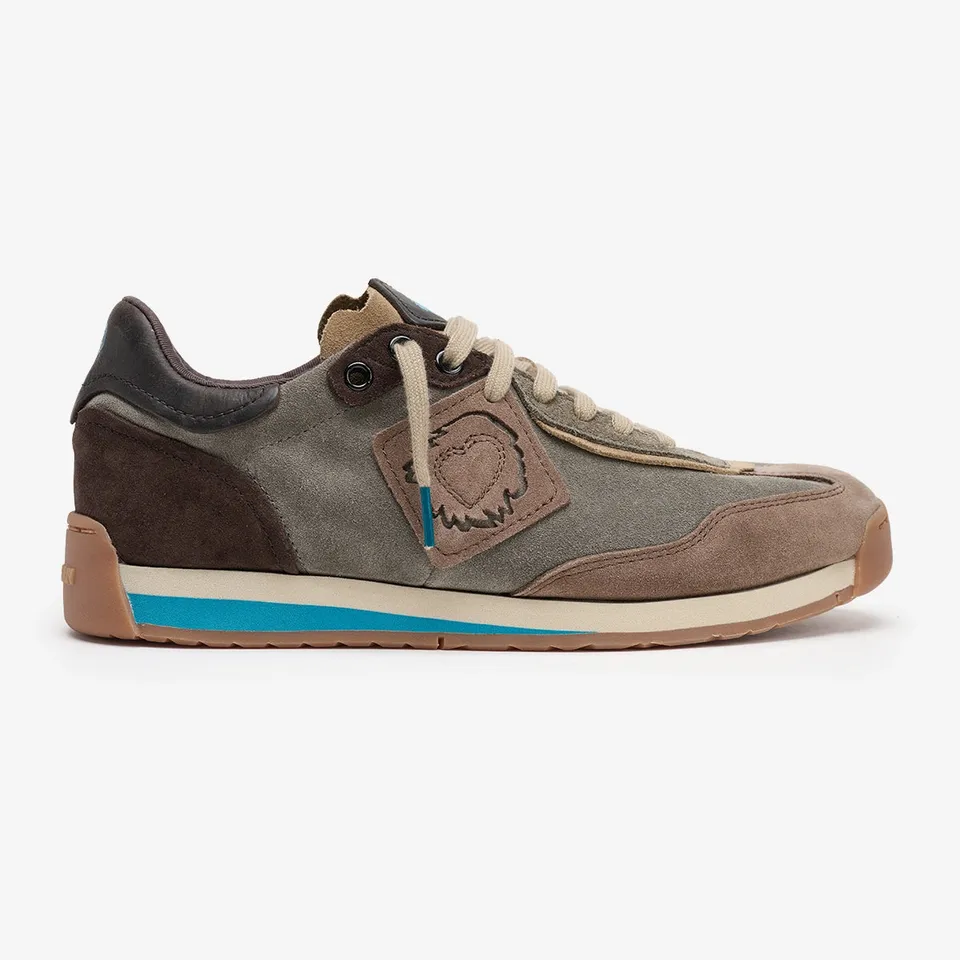Satorisan Ensō Suede baskets cuir Wandering Grey