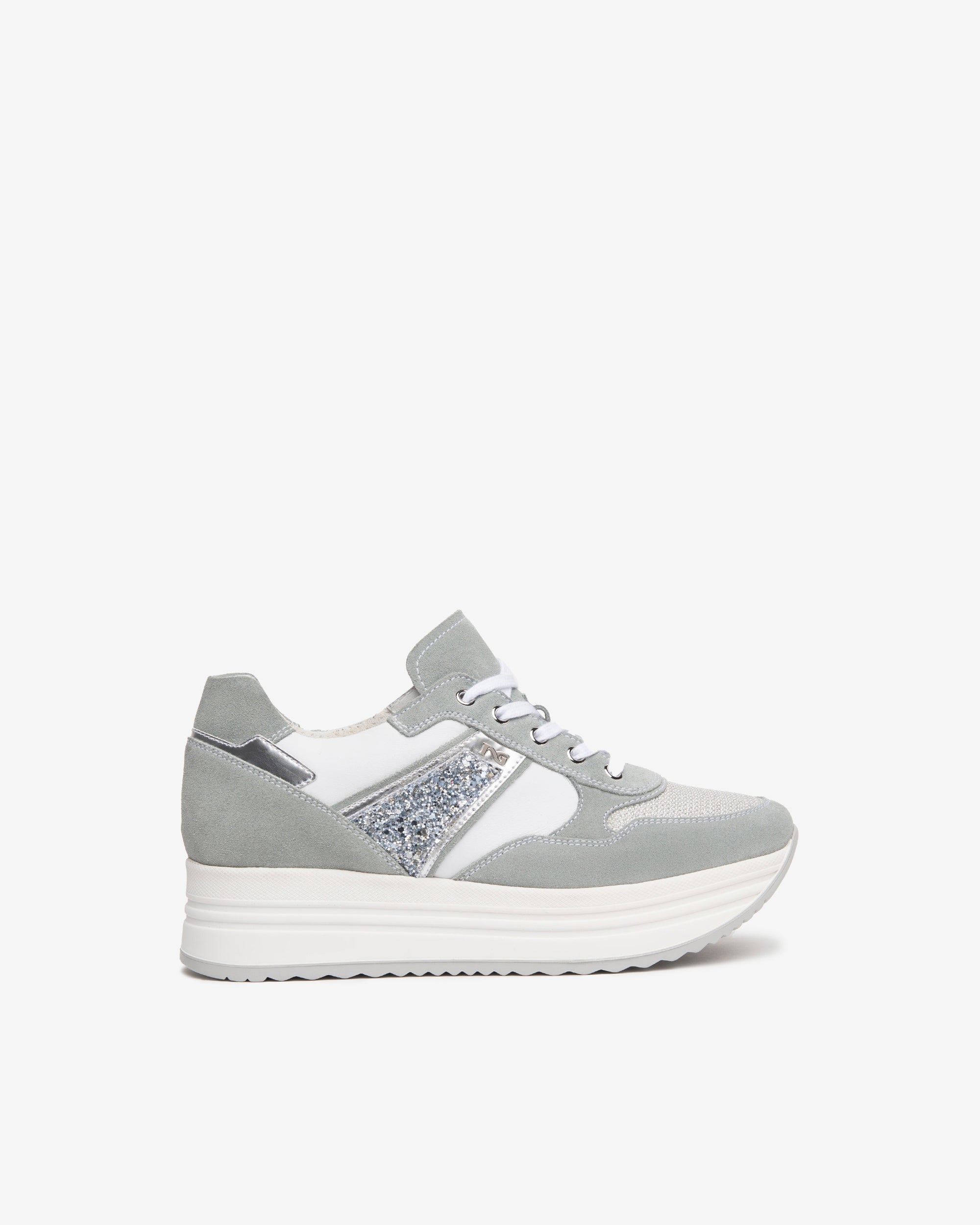 Nerogiardini Sneakers Femme Cuir et Velours Confort