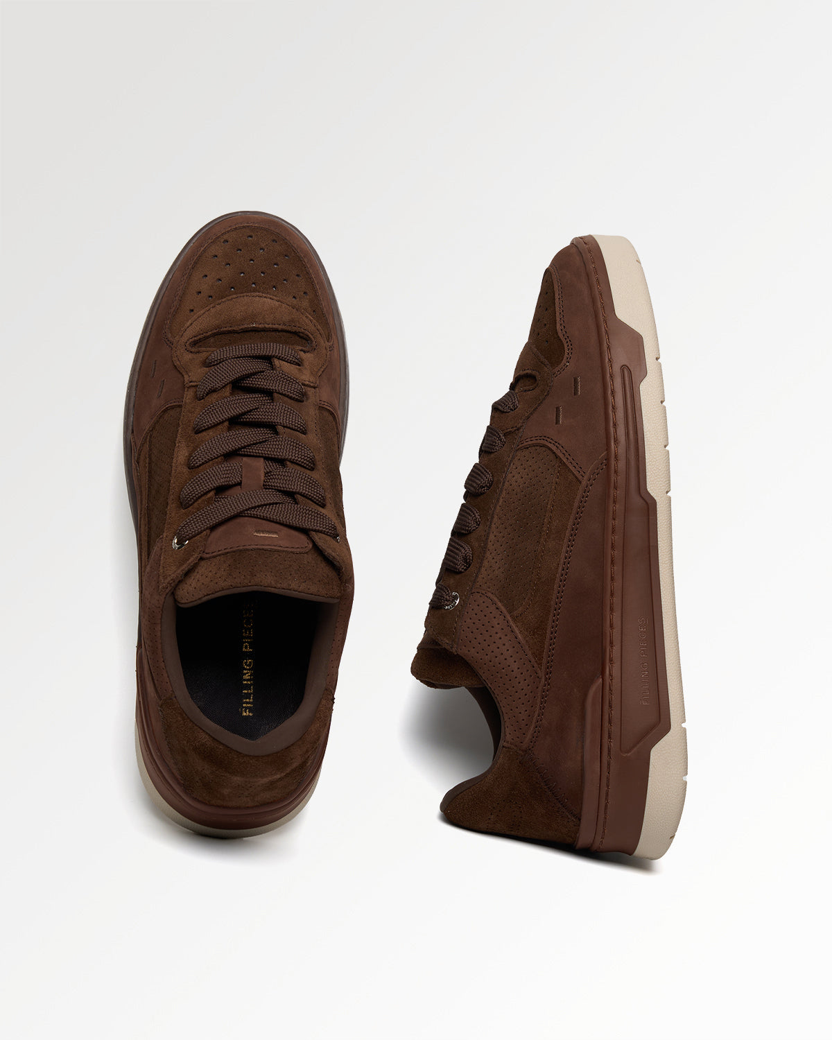 Filling Pieces Cruiser Suede Chocolate sneakers marron