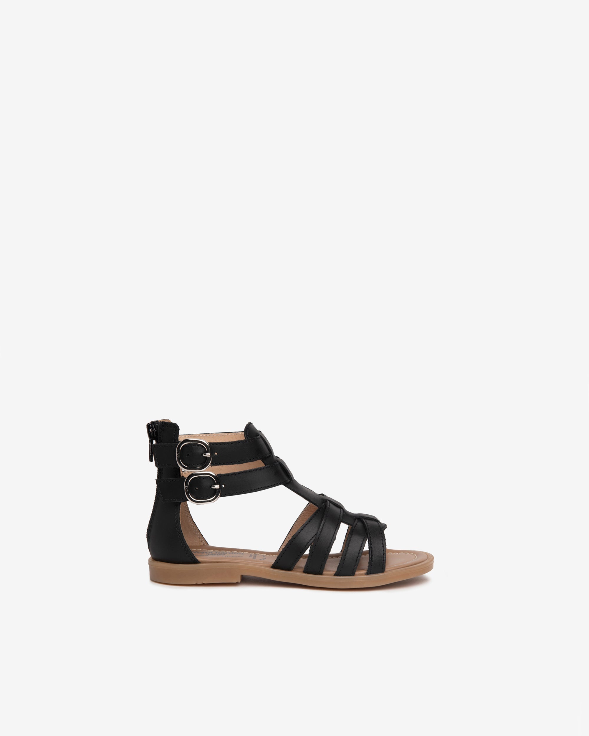 NeroGiardini Sandales spartiates fille cuir boucles zip