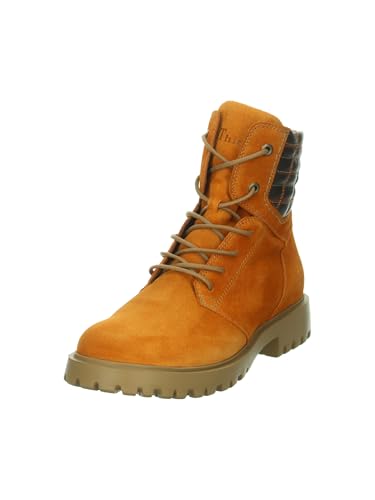 Think Trento bottine femme ocre combi textile fourrure