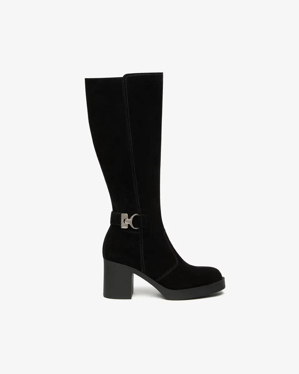 NeroGiardini Bottes bottes femme cuir velours 35-41