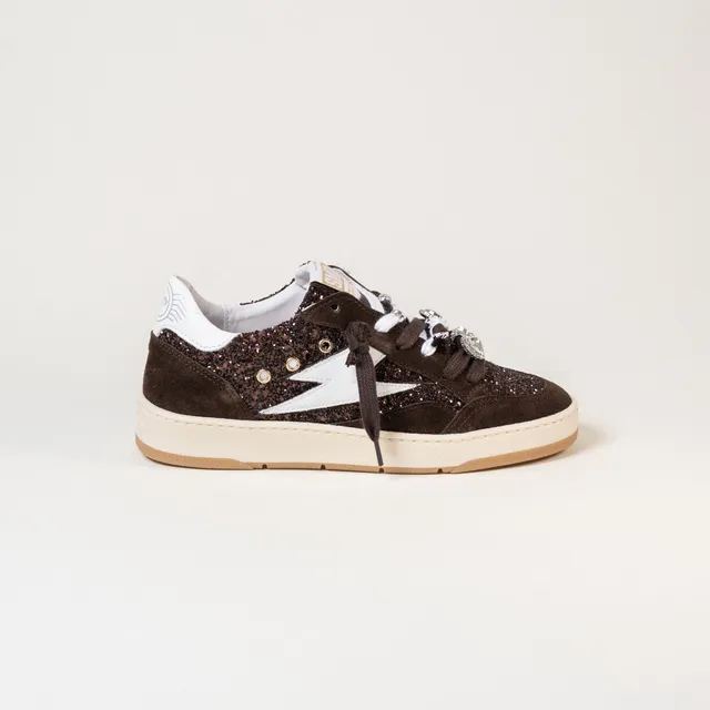 SMR Dany E196 baskets glitter marron 38