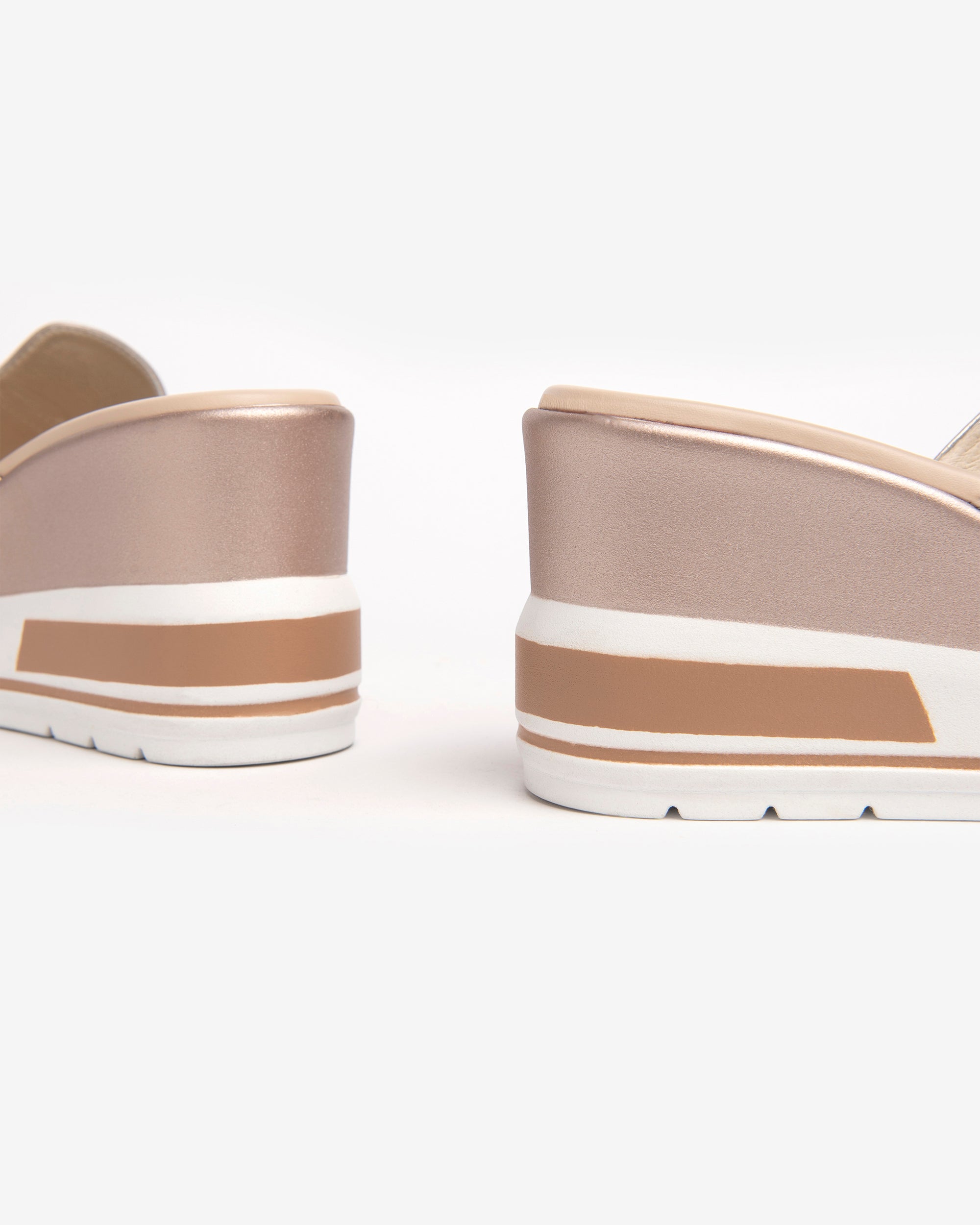NeroGiardini Mules mules cuir lamé femme 7,5 cm