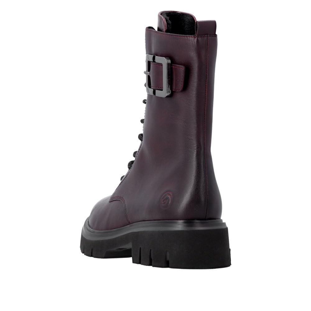 Remonte D1W82 Bottes Lacets Femme Bordeaux 39 EU