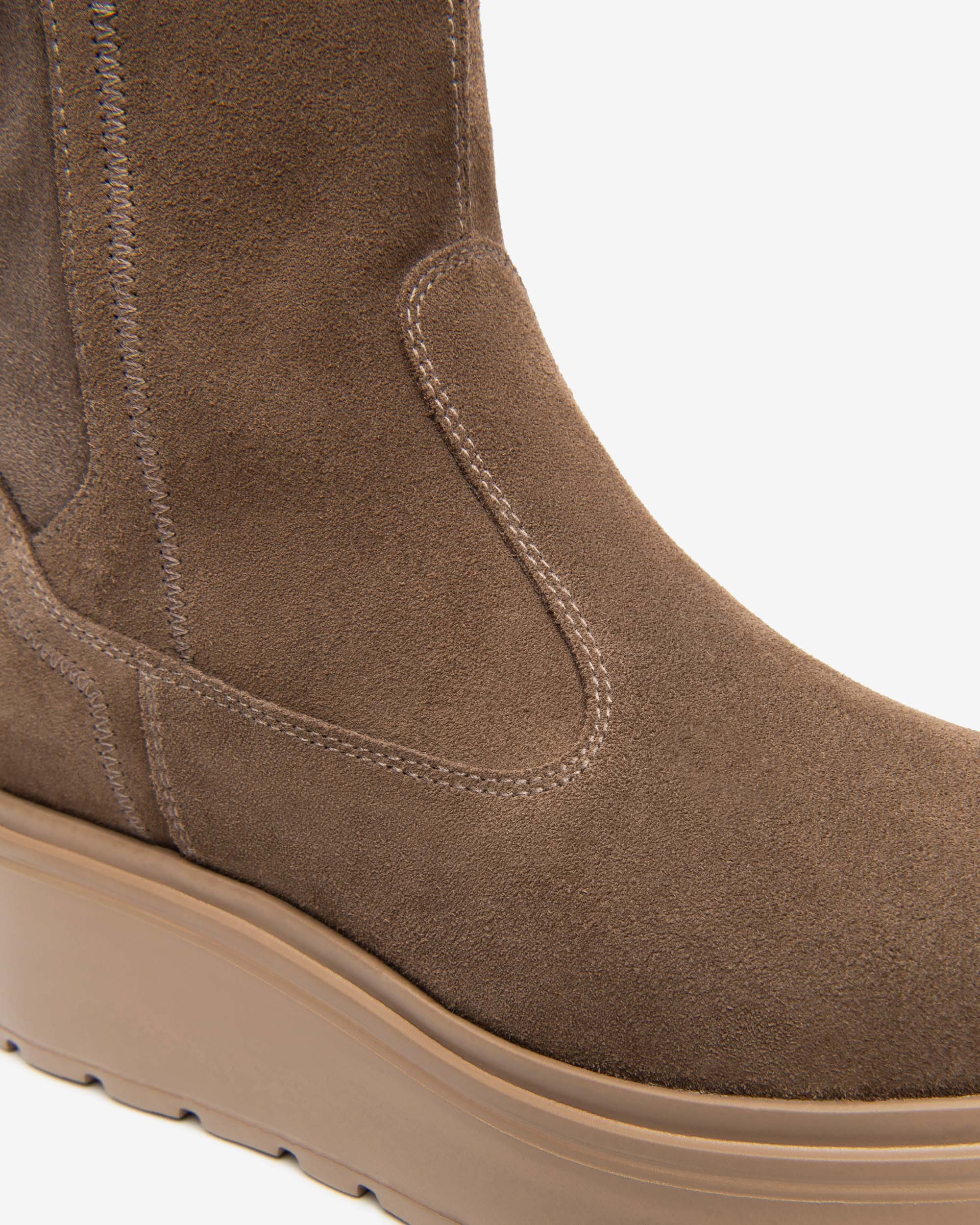 NeroGiardini Bottines Femme Velours Plateforme 55mm