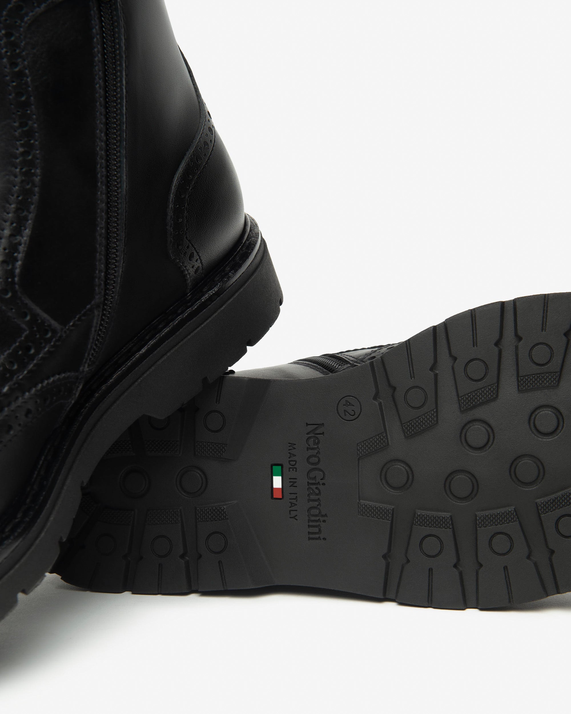 NeroGiardini Bottines Bottines Motardes Cuir Homme Hiver