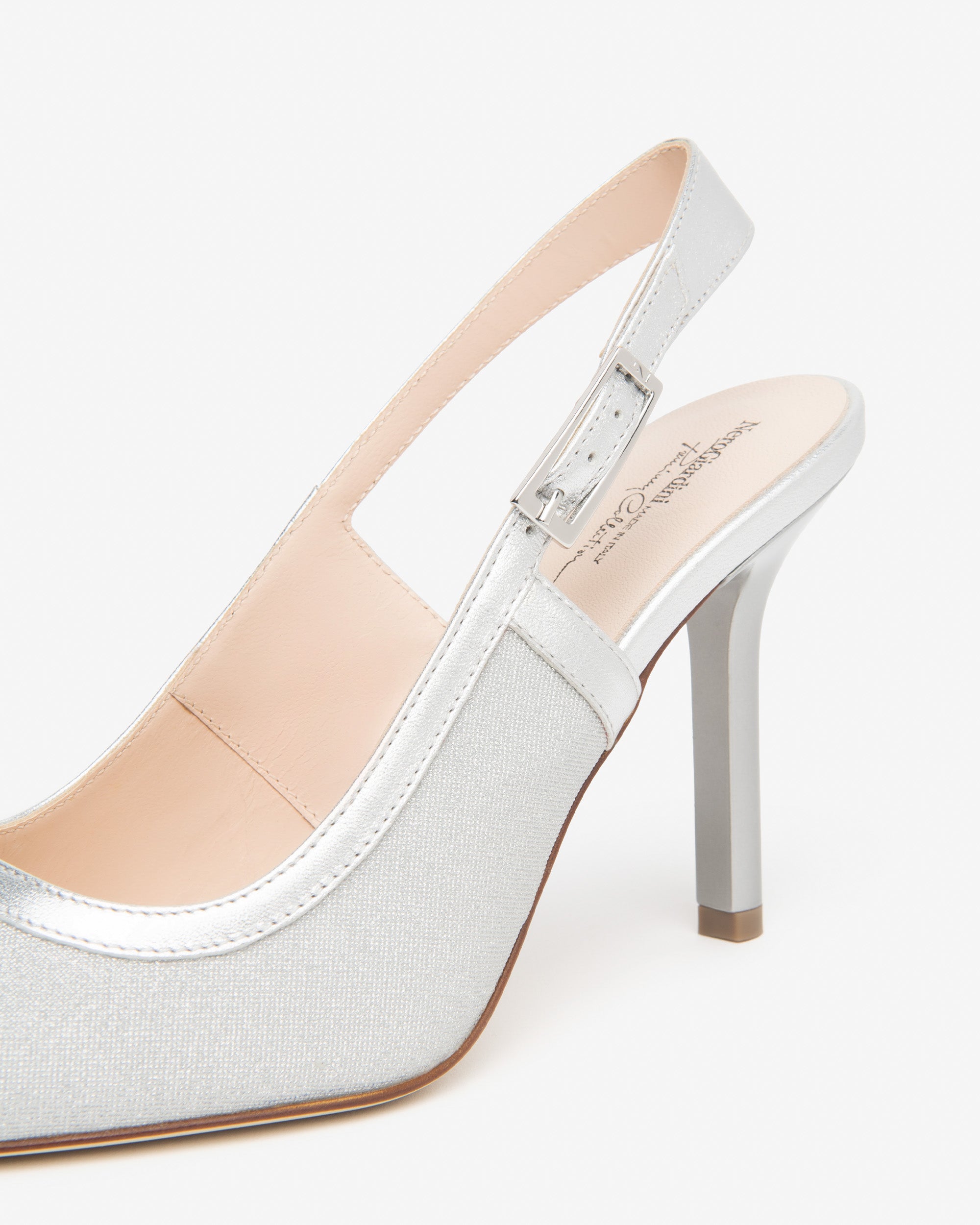 NeroGiardini Slingbacks Femme Tissu Cuir Cérémonie