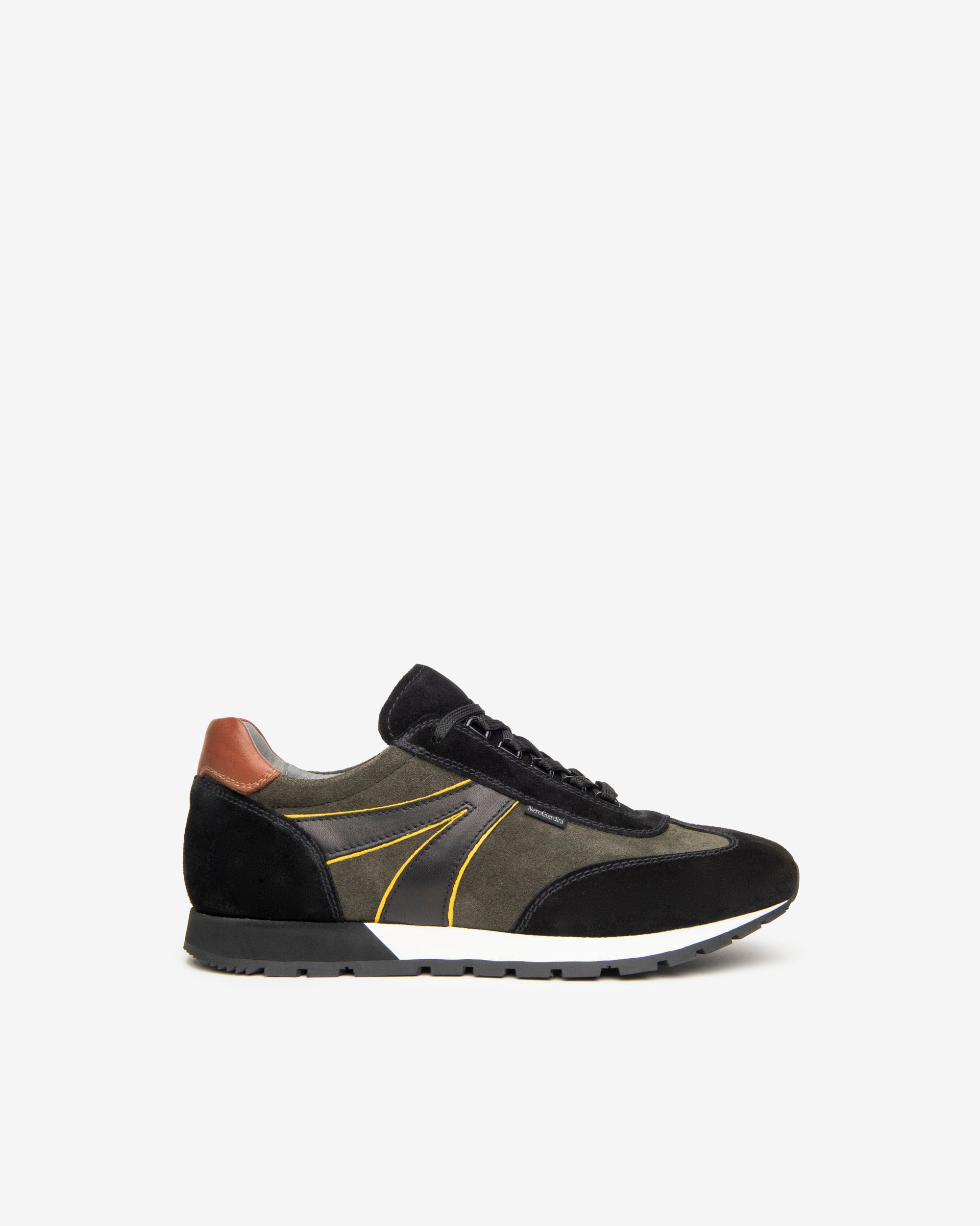 NeroGiardini Sneakers Homme Cuir Velours DryGo 2,5 cm