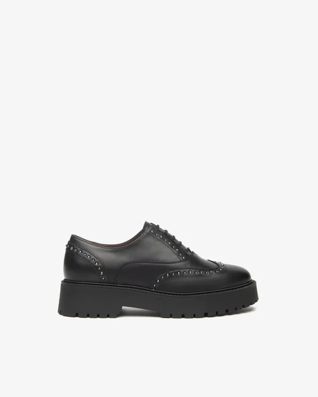 NeroGiardini Chaussures à Lacets Femme Cuir Oxford