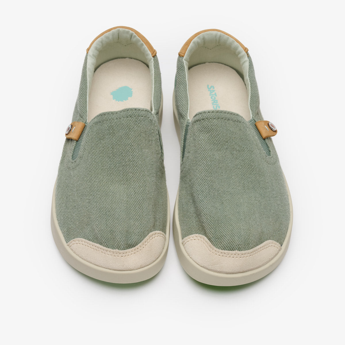 Satorisan Kung Fu Cotton slip on vert coton