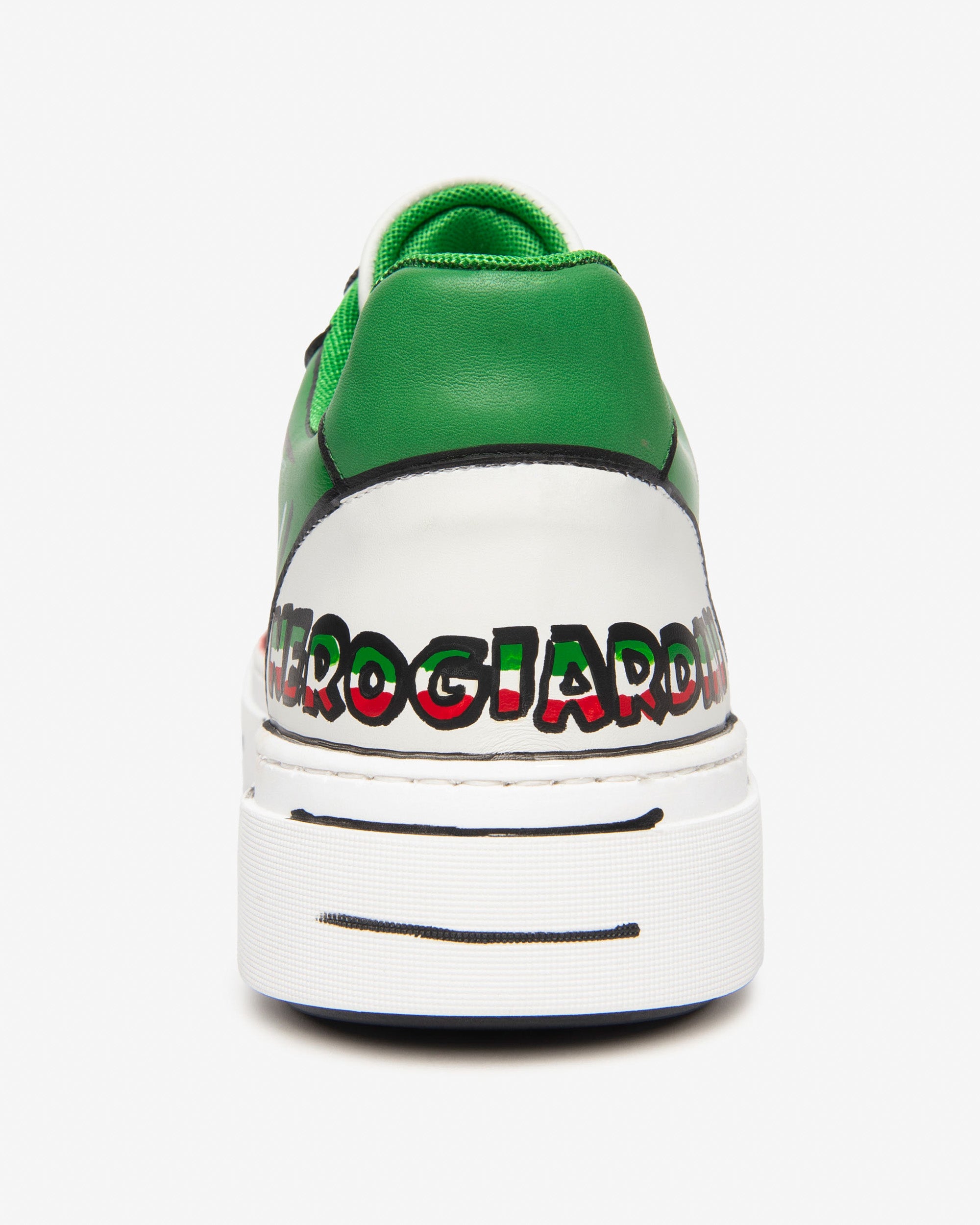 NeroGiardini Sneakers Homme Cuir Baskets Drapeau Italien