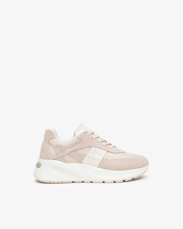 NeroGiardini Sneakers Femme Cuir Velours Tissu