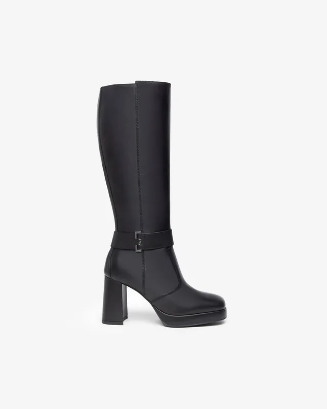 Nerogiardini Bottes Femme Cuir Velours Confort