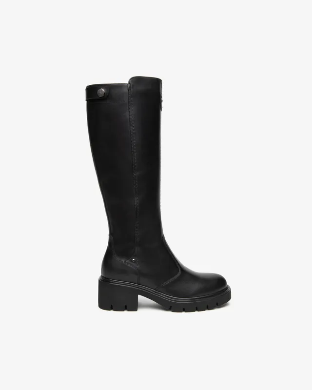 NeroGiardini Bottes Femme en Cuir Talon 60 mm Zip