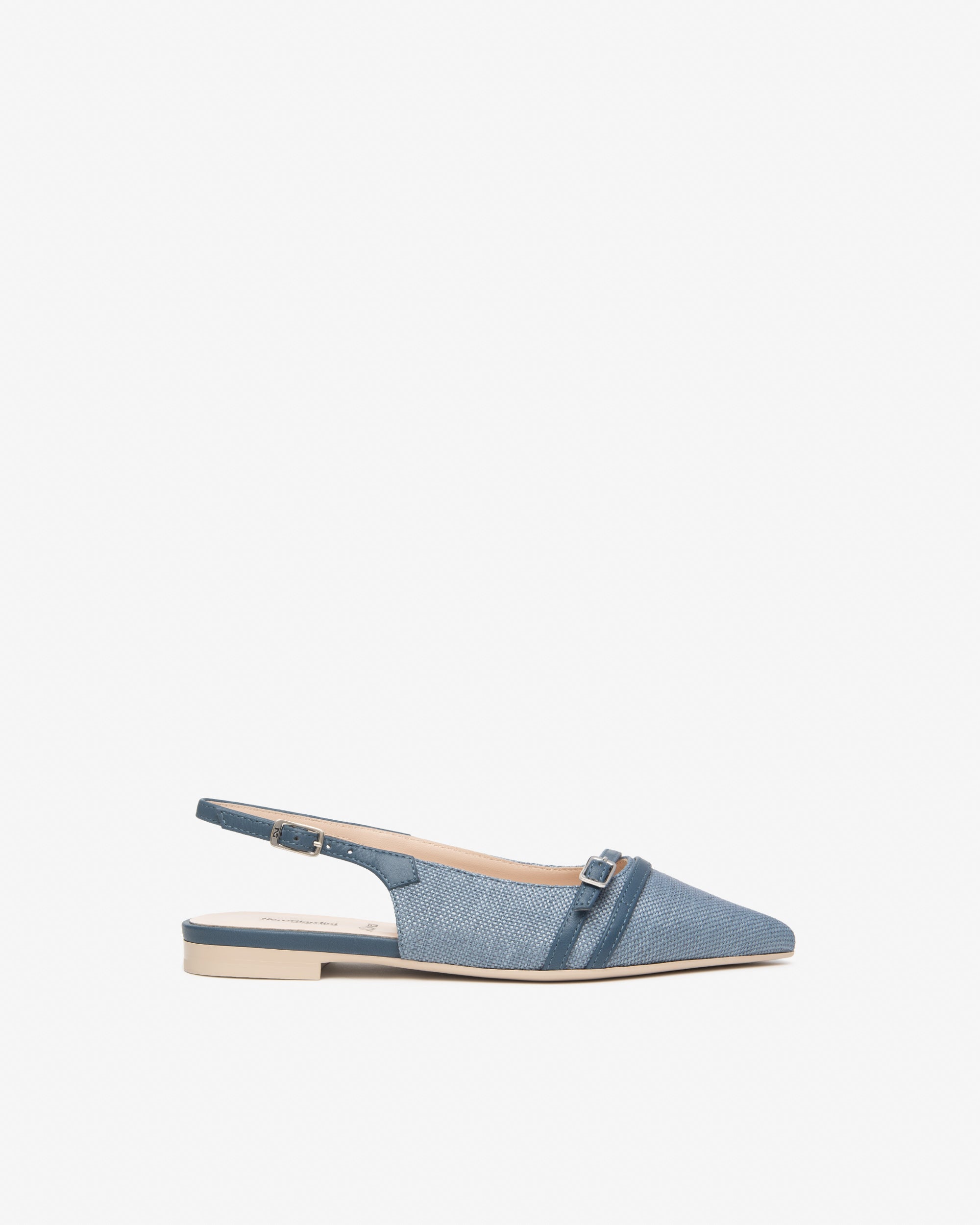 NeroGiardini Slingbacks femme tissu et cuir confort