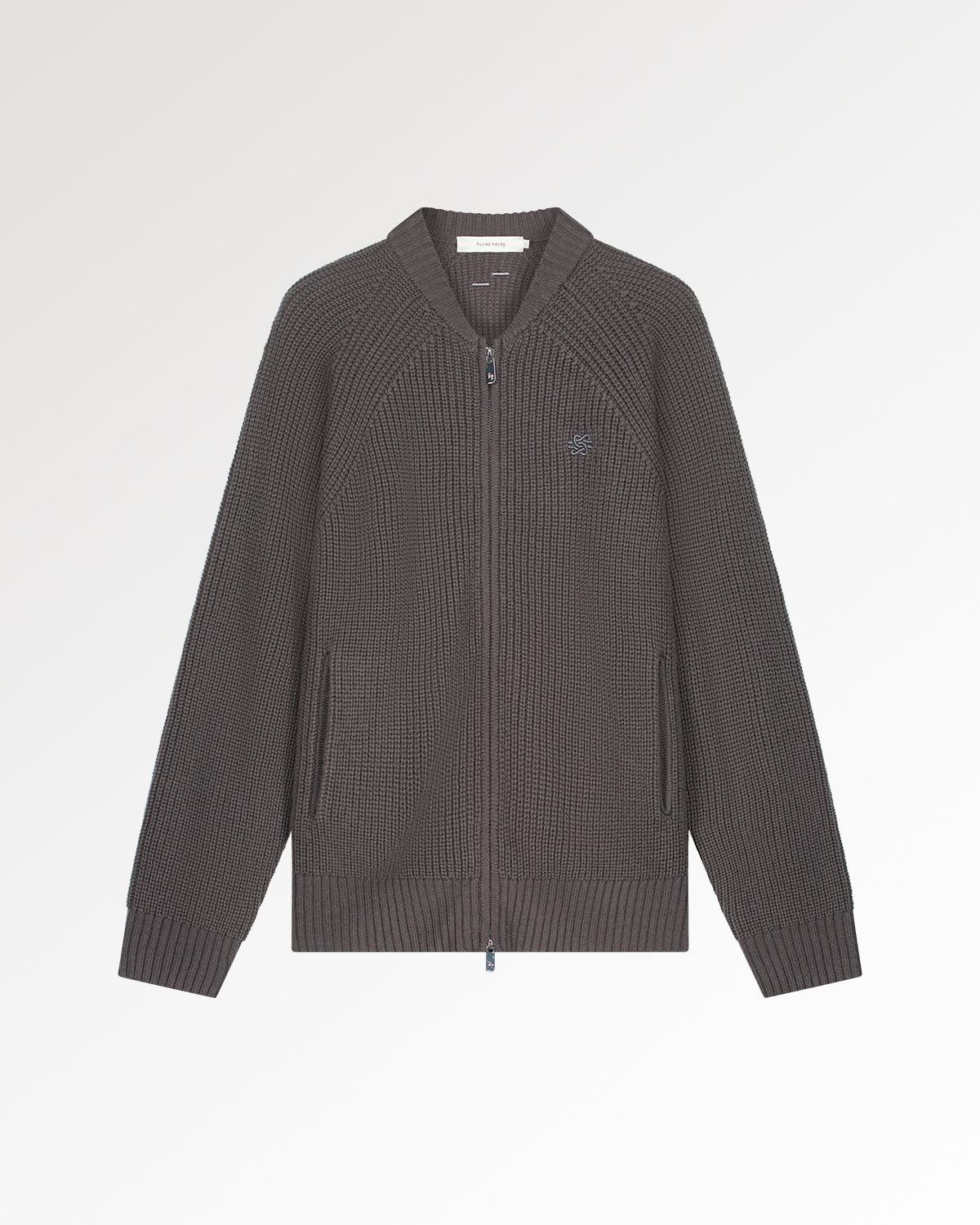 Filling Pieces Zip Knit pull zippé pavement unisexe