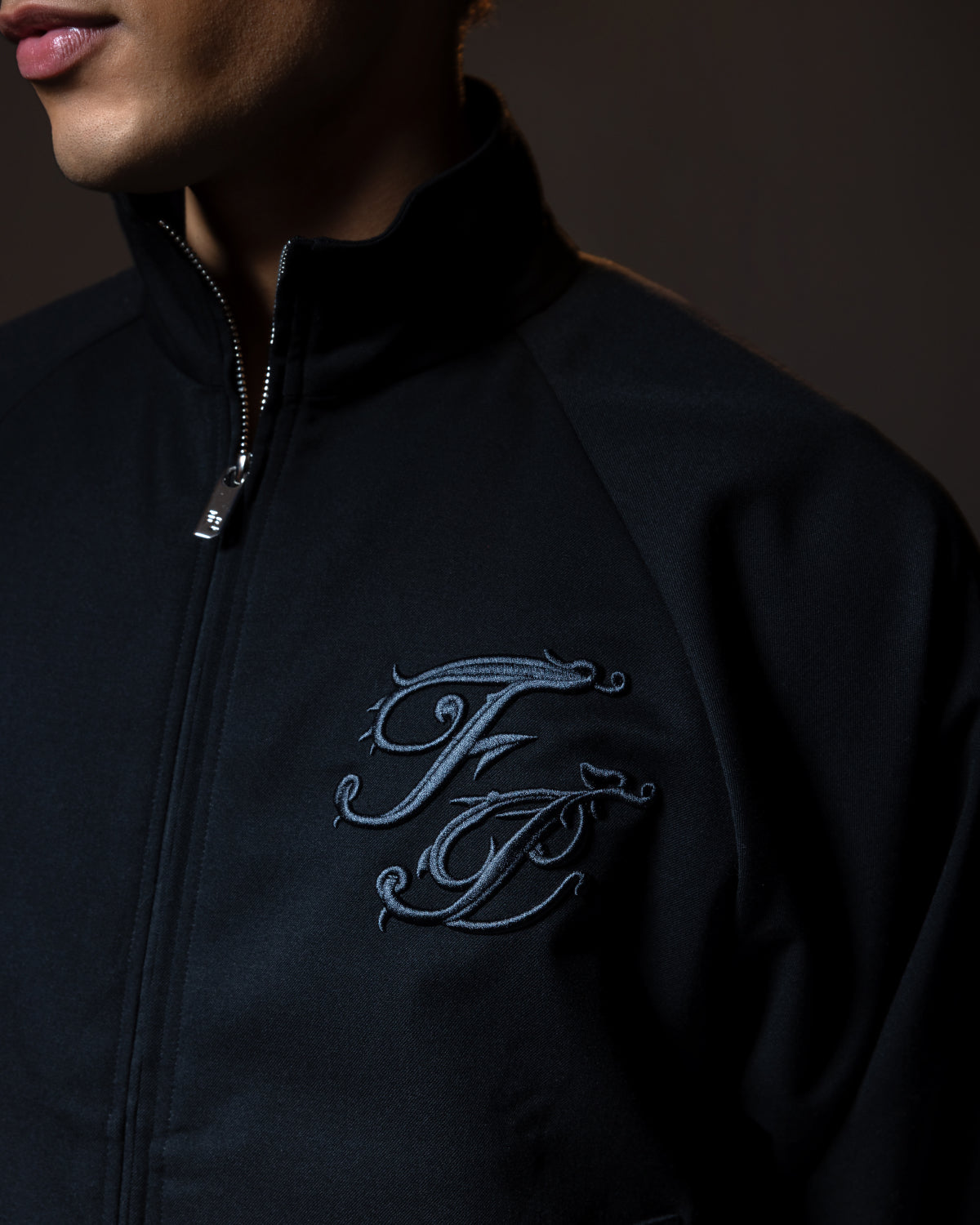 Filling Pieces Track Jacket veste noir laine