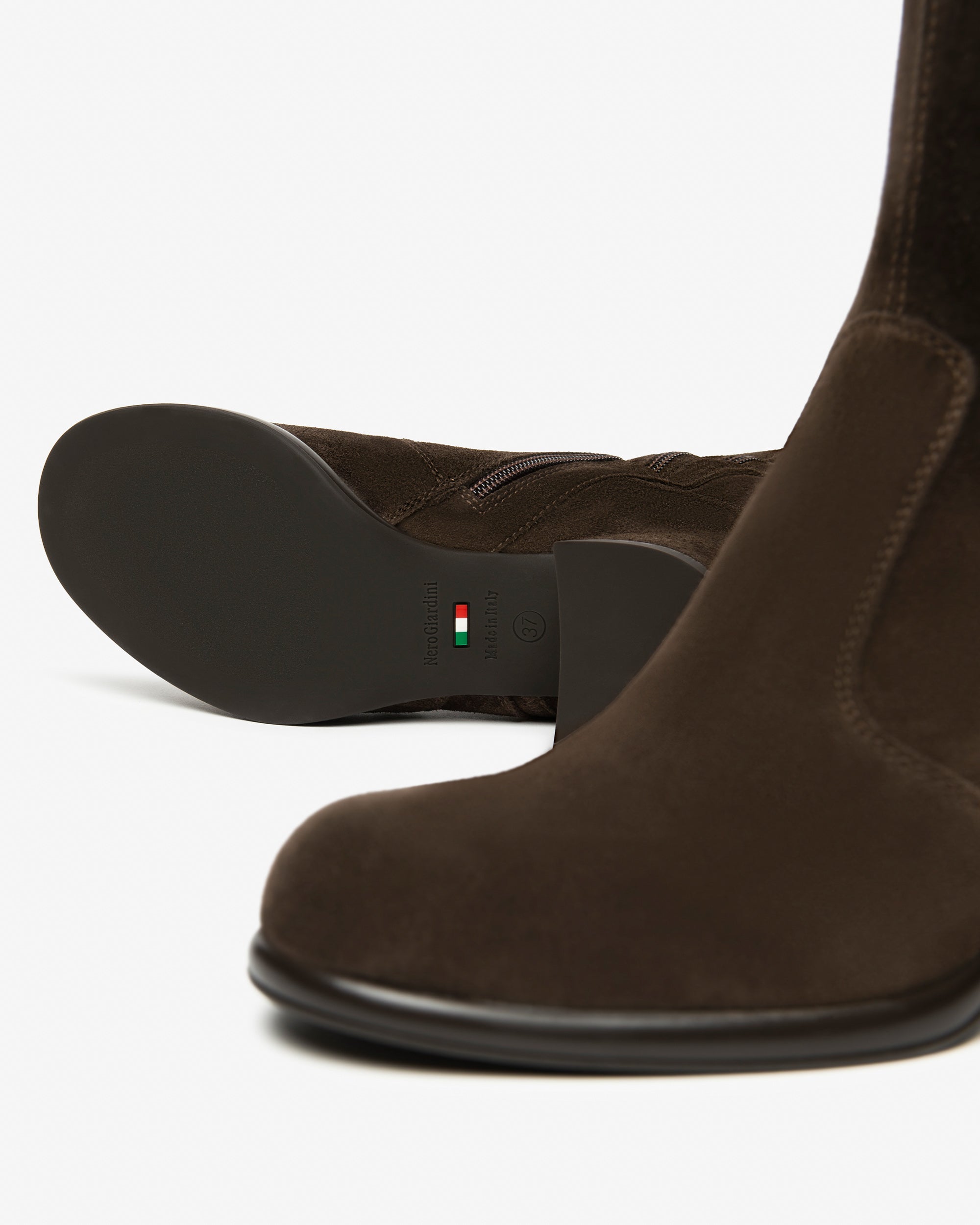 NeroGiardini Bottes Femme Cuir Velours Bottes 35-41 Hiver