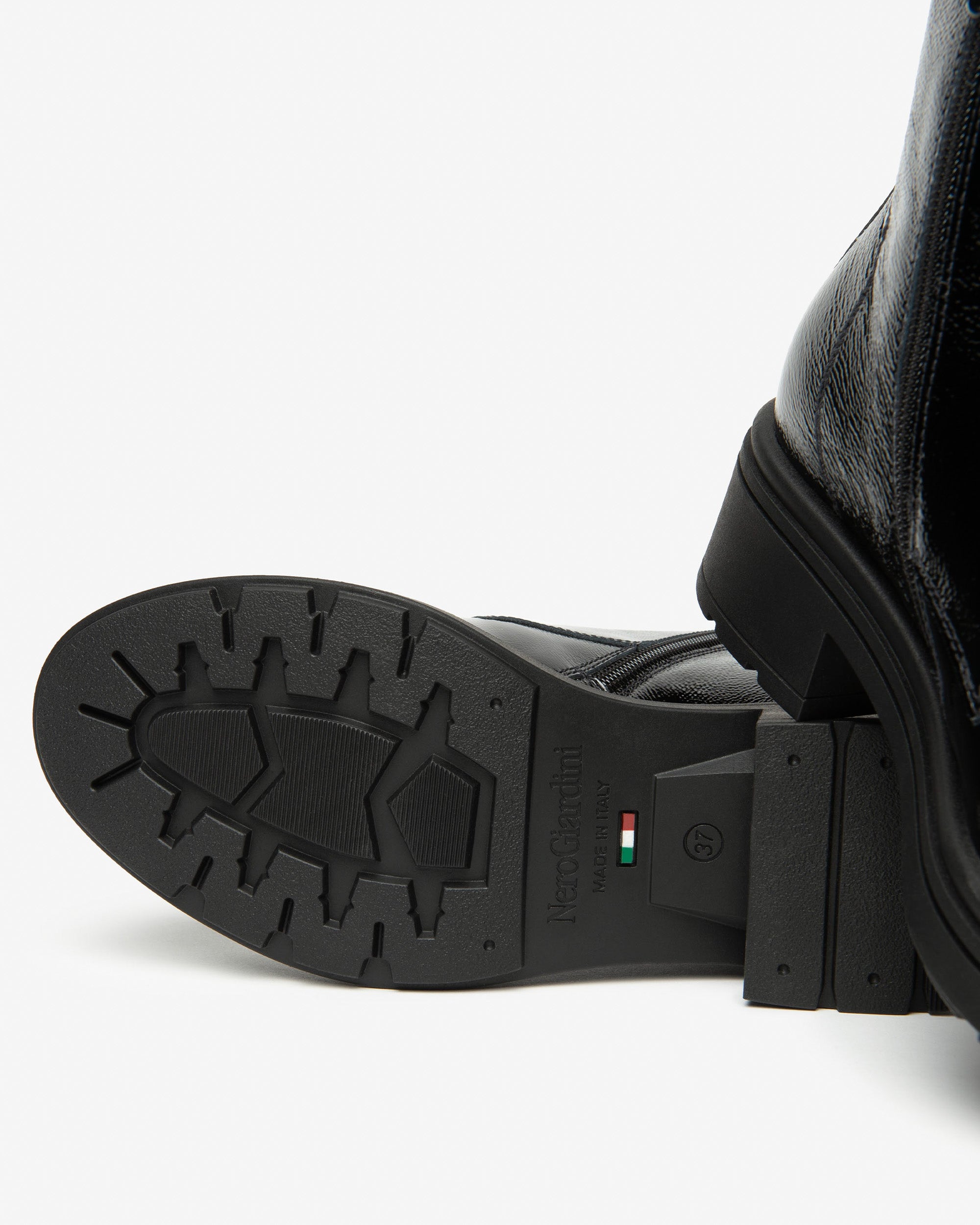 Nerogiardini Bottines Motardes Femme Vernis Memory