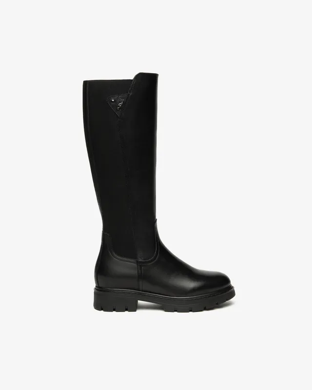 NeroGiardini Bottes femme cuir tissu hiver