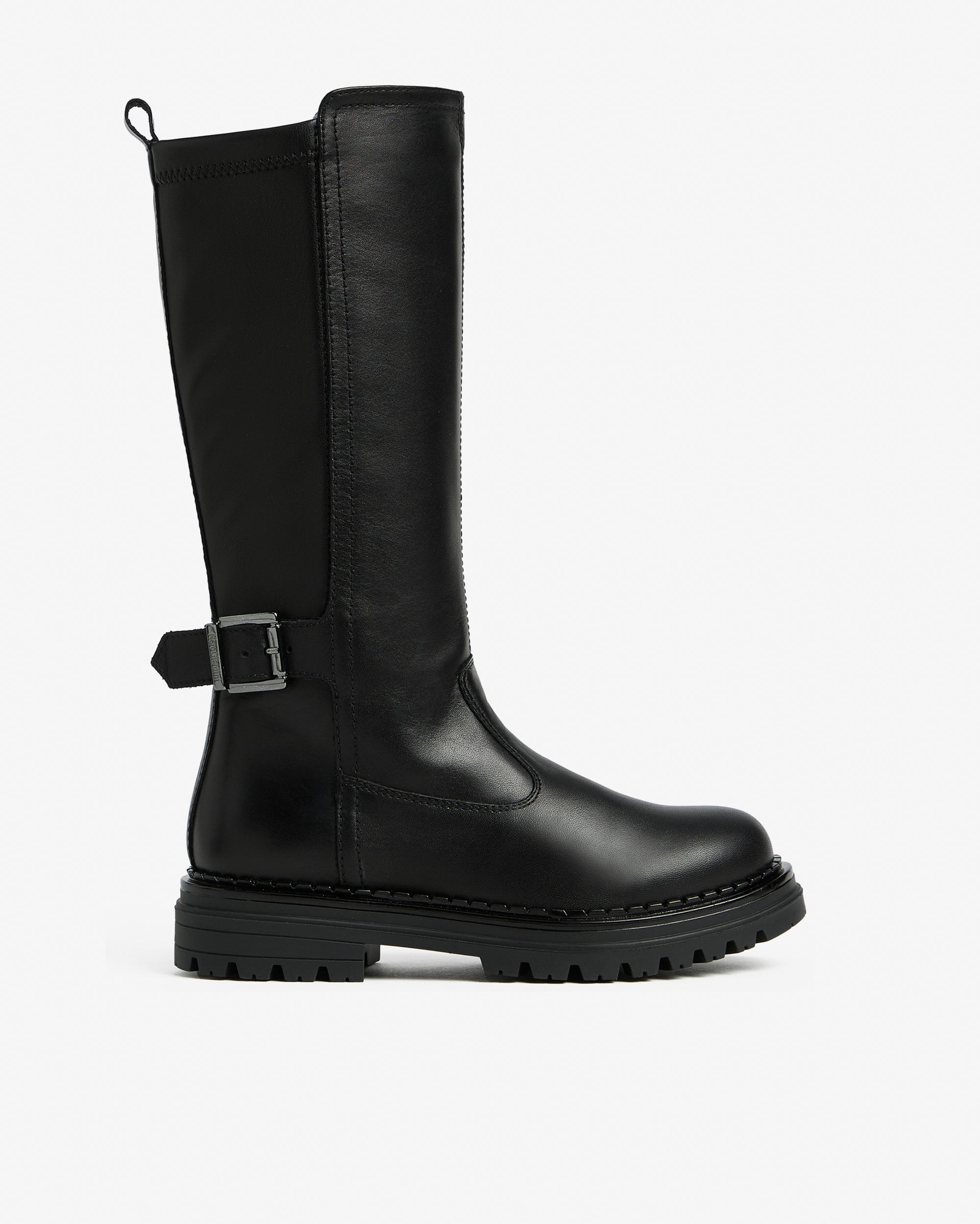 Nerogiardini Bottes Bottes Fille Cuir Tige Haute Zip