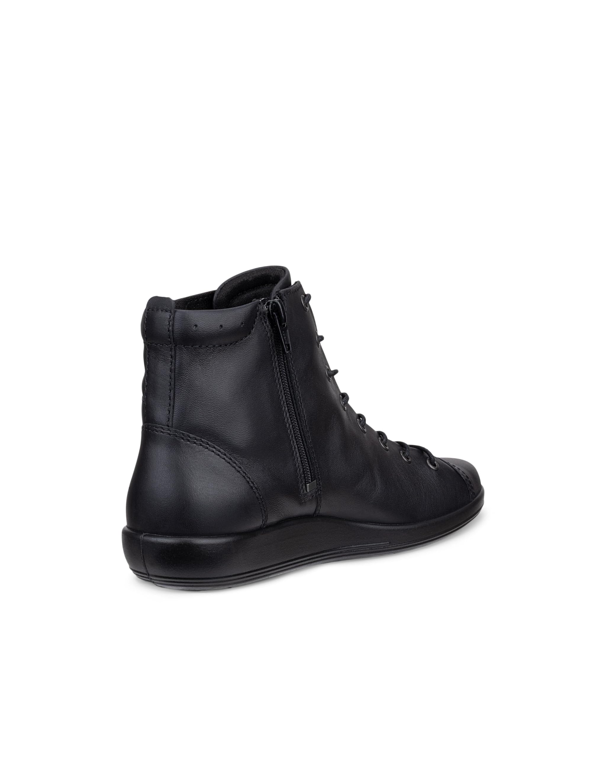 ECCO Soft 2.0 bottine femme noire 41 zip cuir