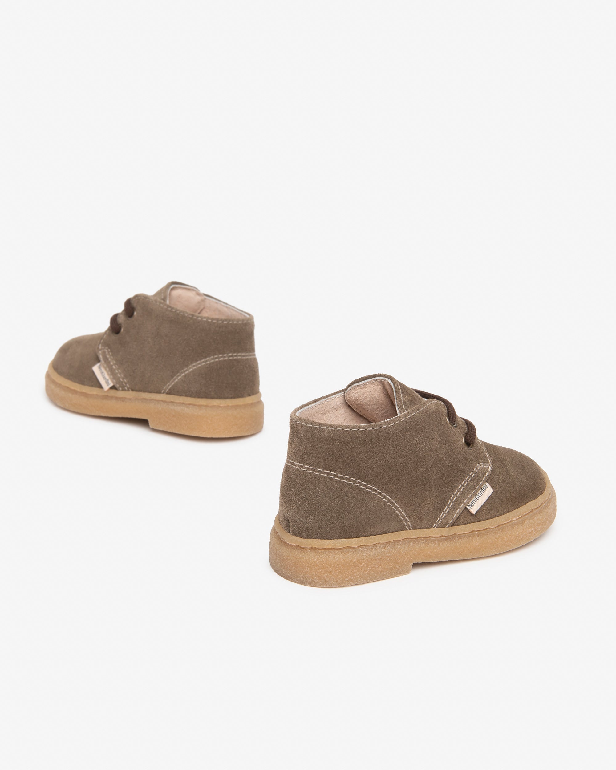 NeroGiardini Bottes Junior Garçon Daim Laçage