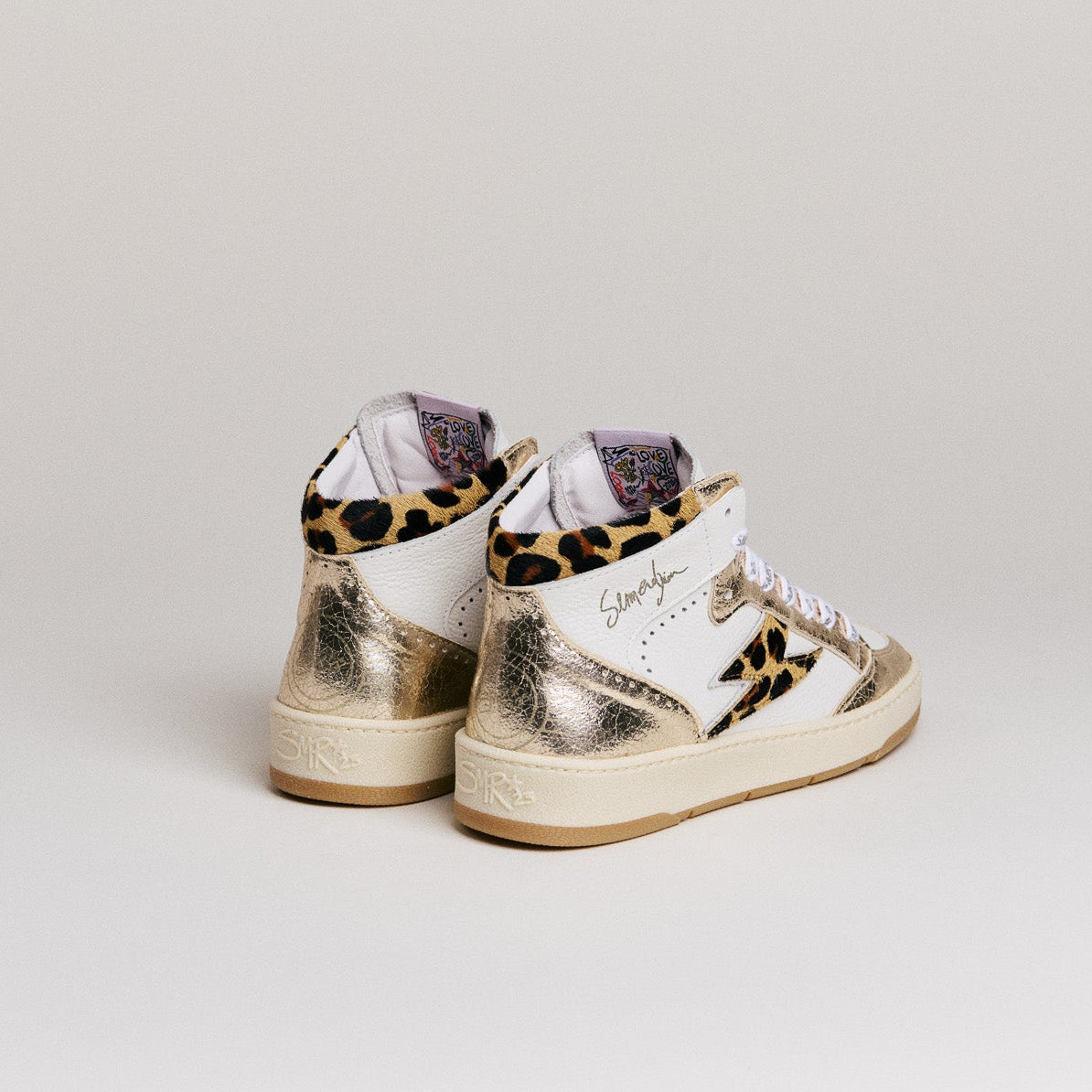 SMR Semerdjian Braga C777 baskets leopard or cuir