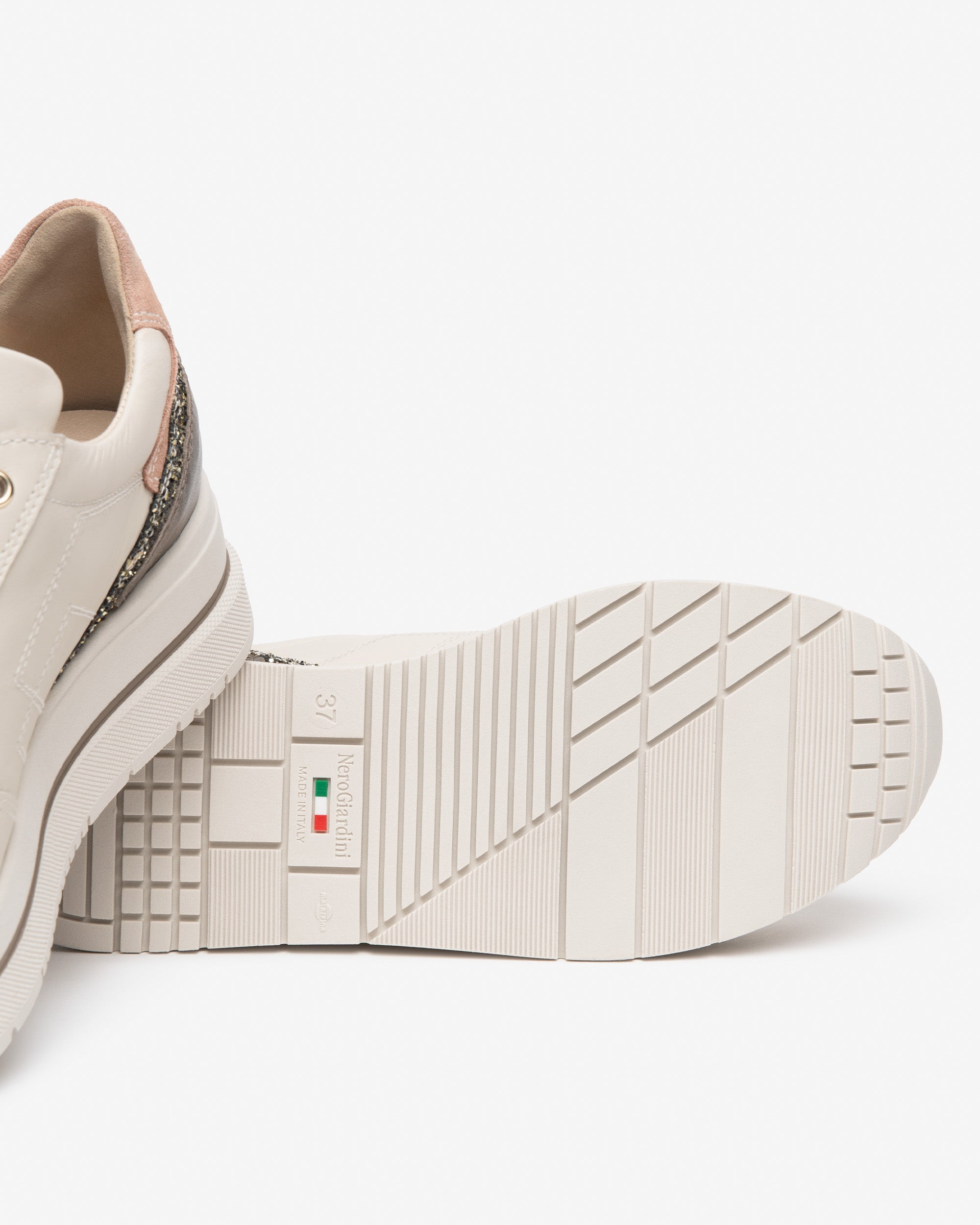 NeroGiardini Sneakers Femme Cuir Daim Plateforme 45mm