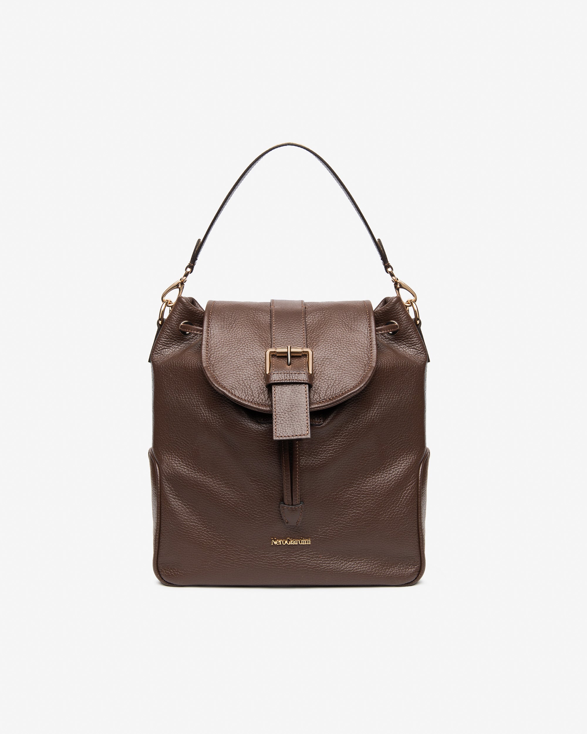 NeroGiardini Sacs Sac à Dos Femme Cuir Grainé