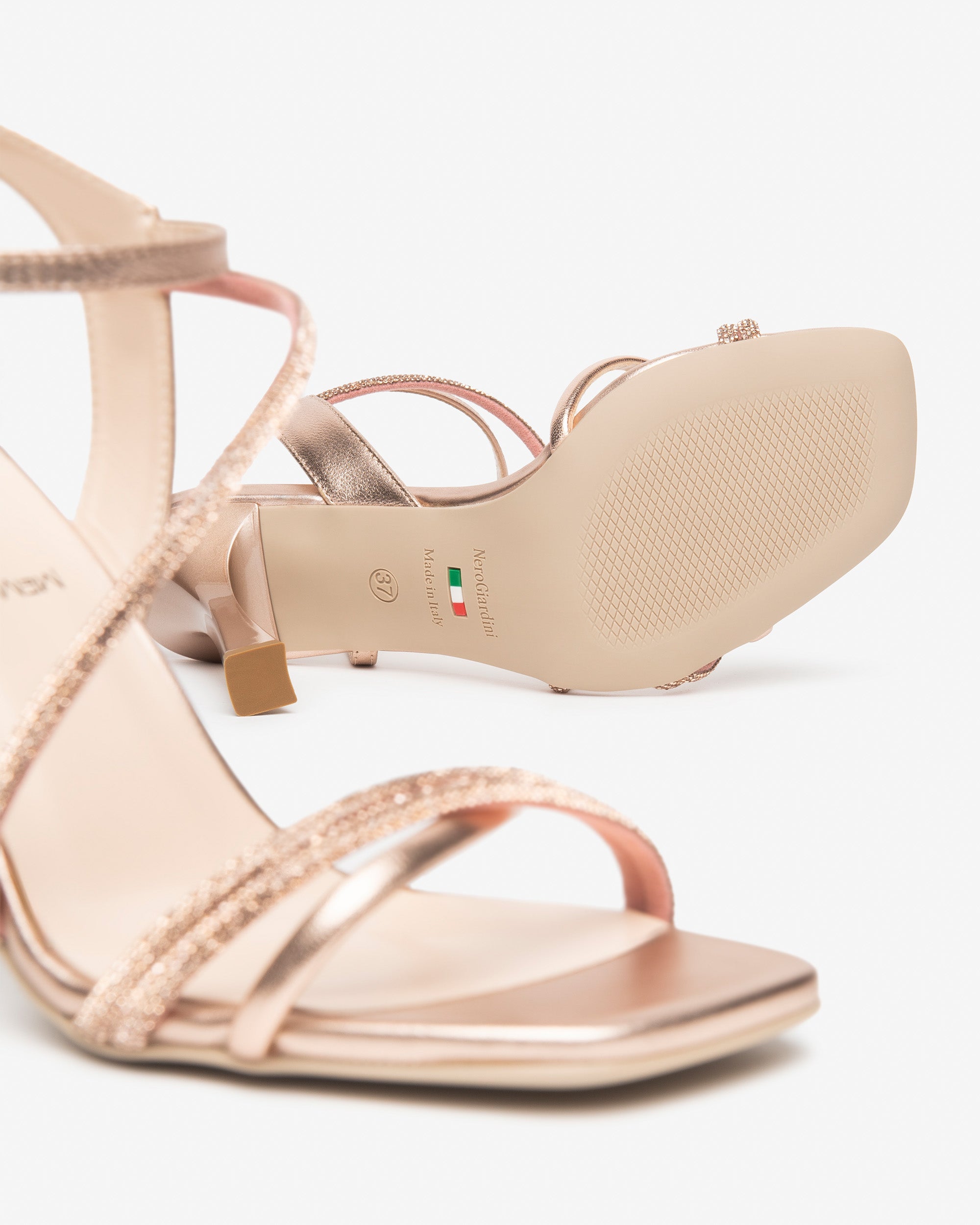 NeroGiardini Sandales Premium Sandales Femme Cuir Italie