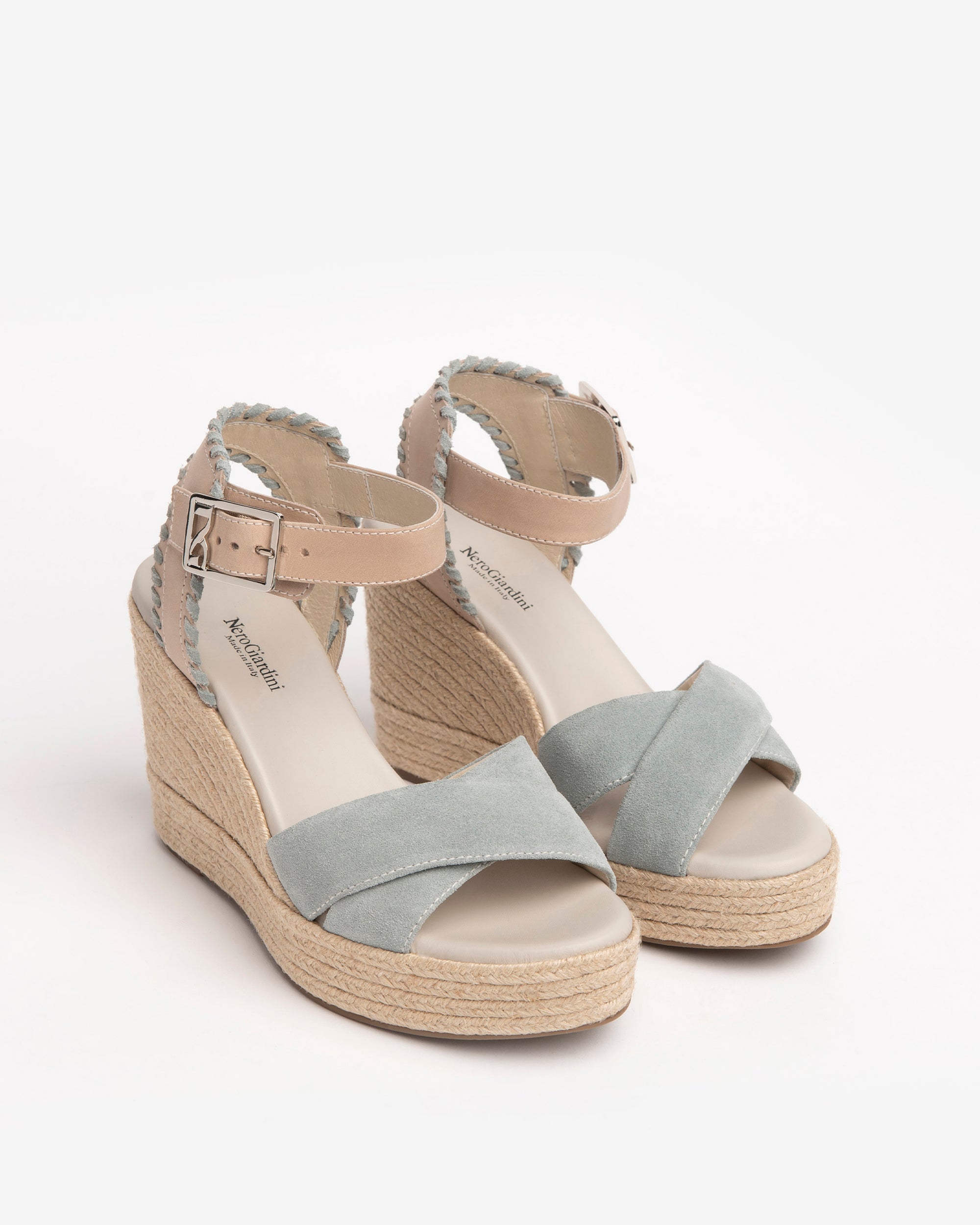 NeroGiardini Sandales Femme Cuir Compensées 10 cm