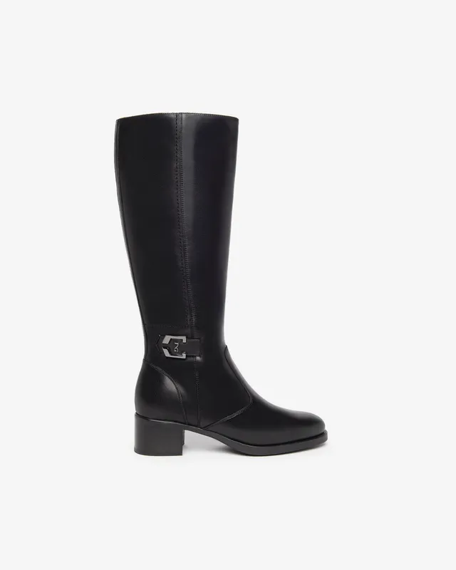Nerogiardini Bottes bottes cuir femme confort hiver