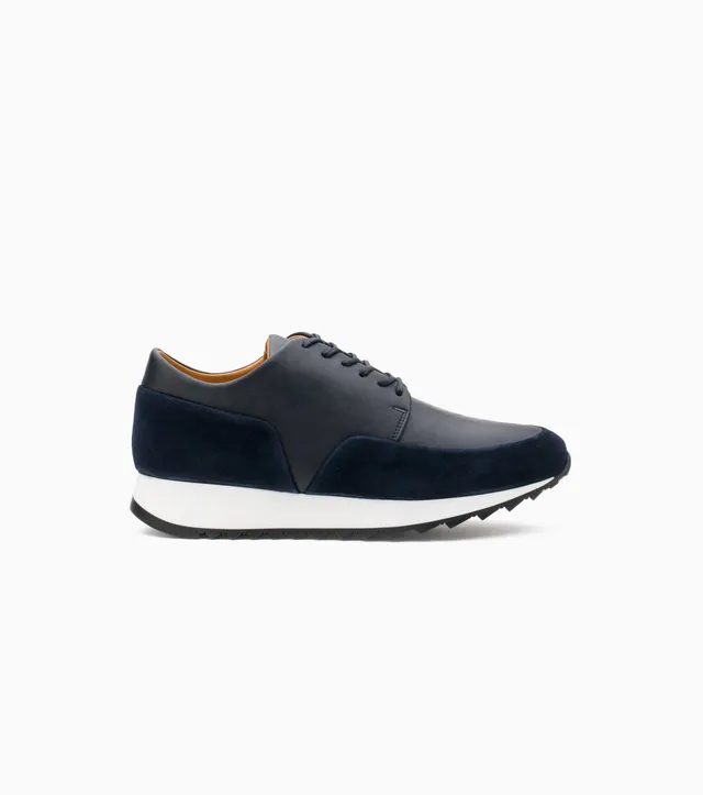 JAK Olympic Sneakers Femme Cuir Navy 38 Confort Ville