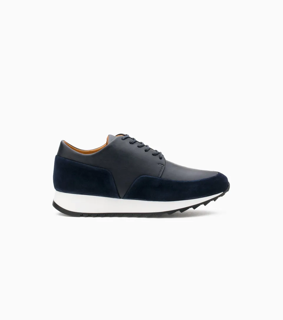 JAK Olympic Sneakers Femme Cuir Navy 38 Confort Ville
