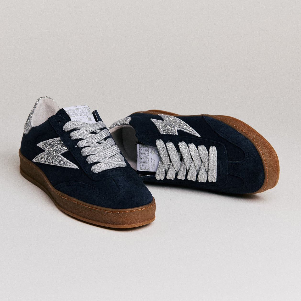 SMR Semerdjian India D583 Sneakers Daim Bleu Marine