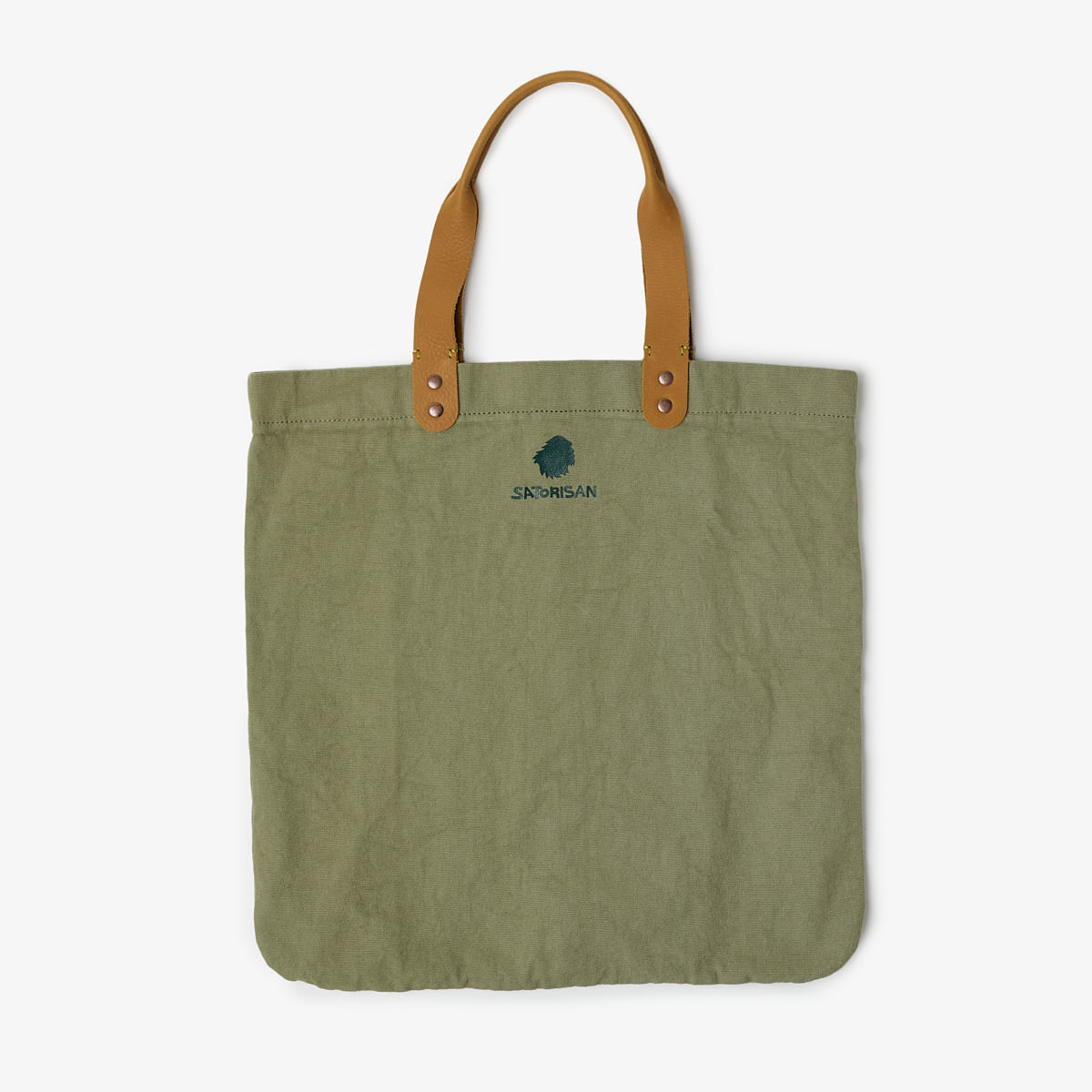 Satorisan Gaia tote bag Marshland M anses cuir