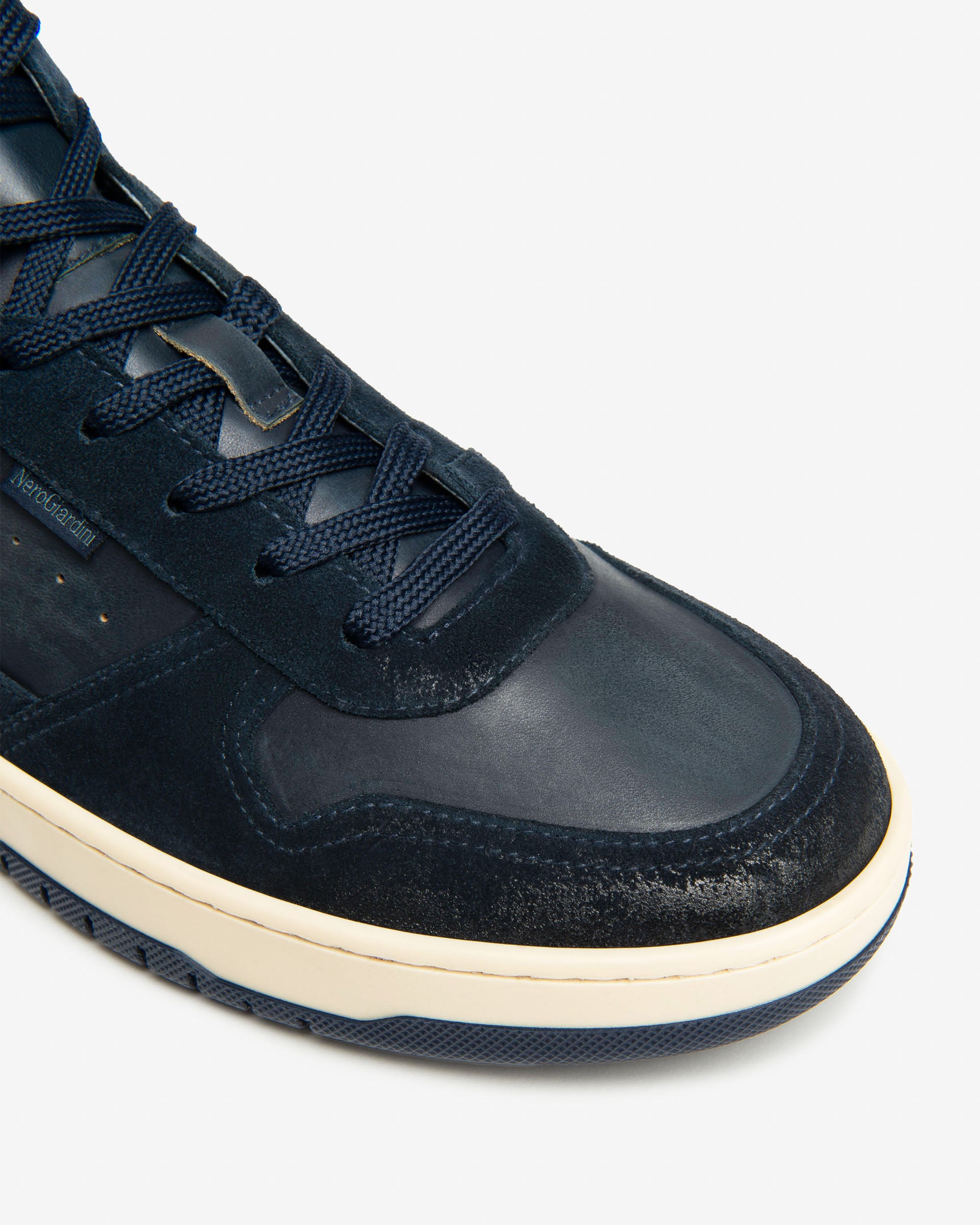 NeroGiardini Sneakers Montantes Homme Cuir Velours Hiver