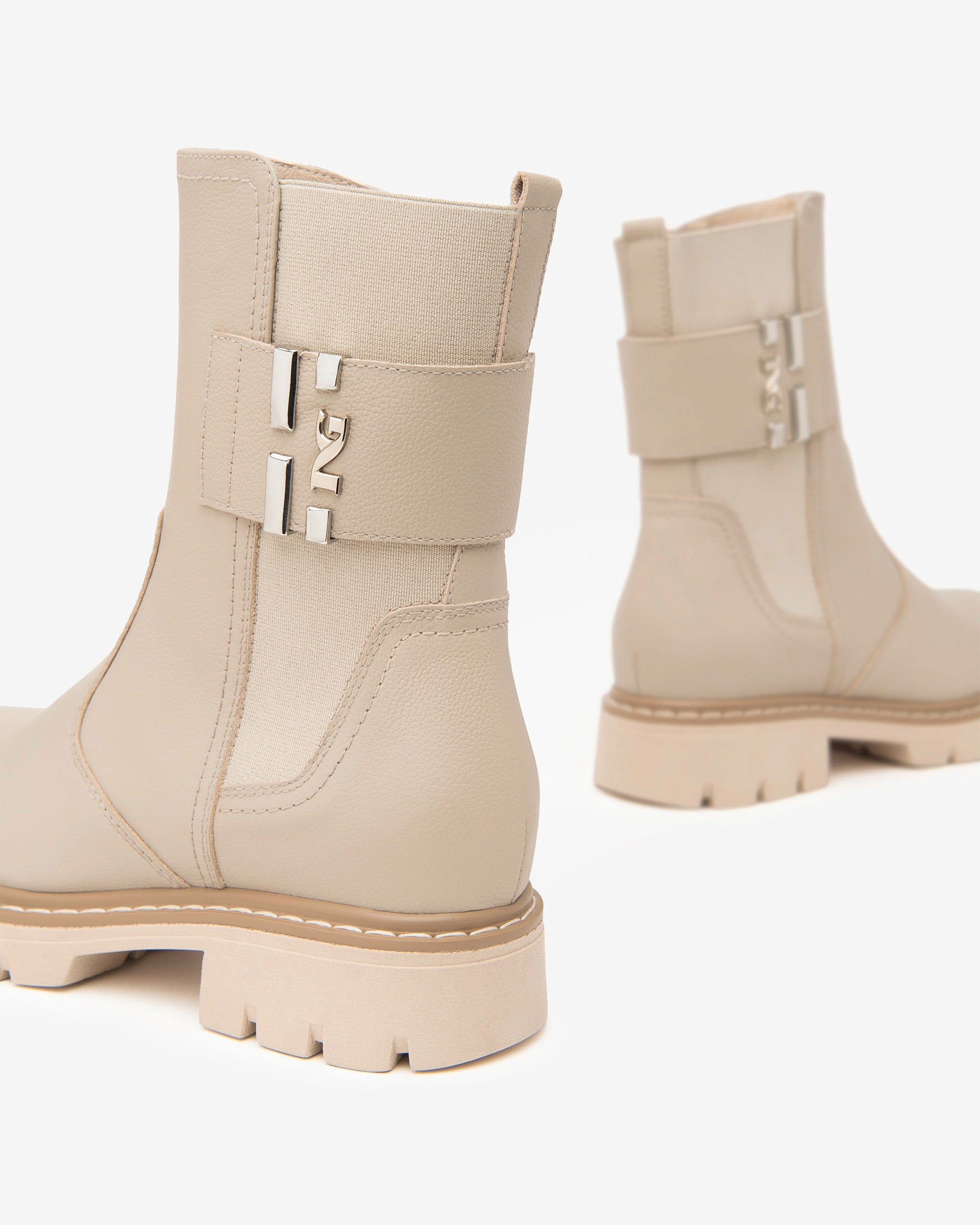 NeroGiardini Chelsea Femme Cuir Bottines Hiver Confort