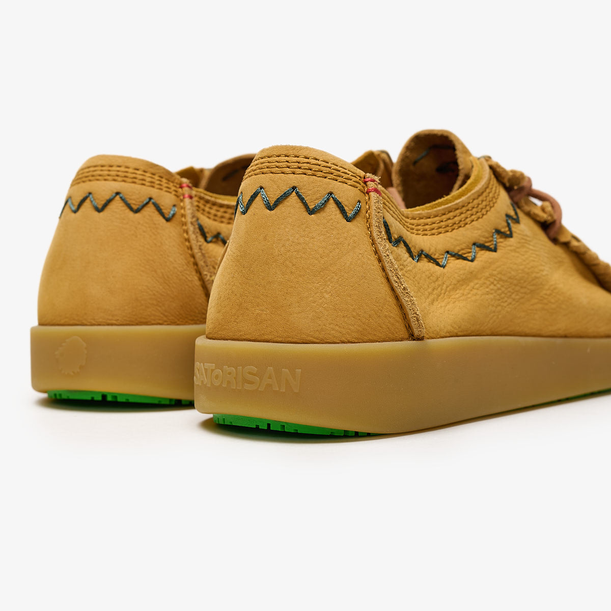 Satorisan Kwahu Rustic mocassins cuir marron cacahuète