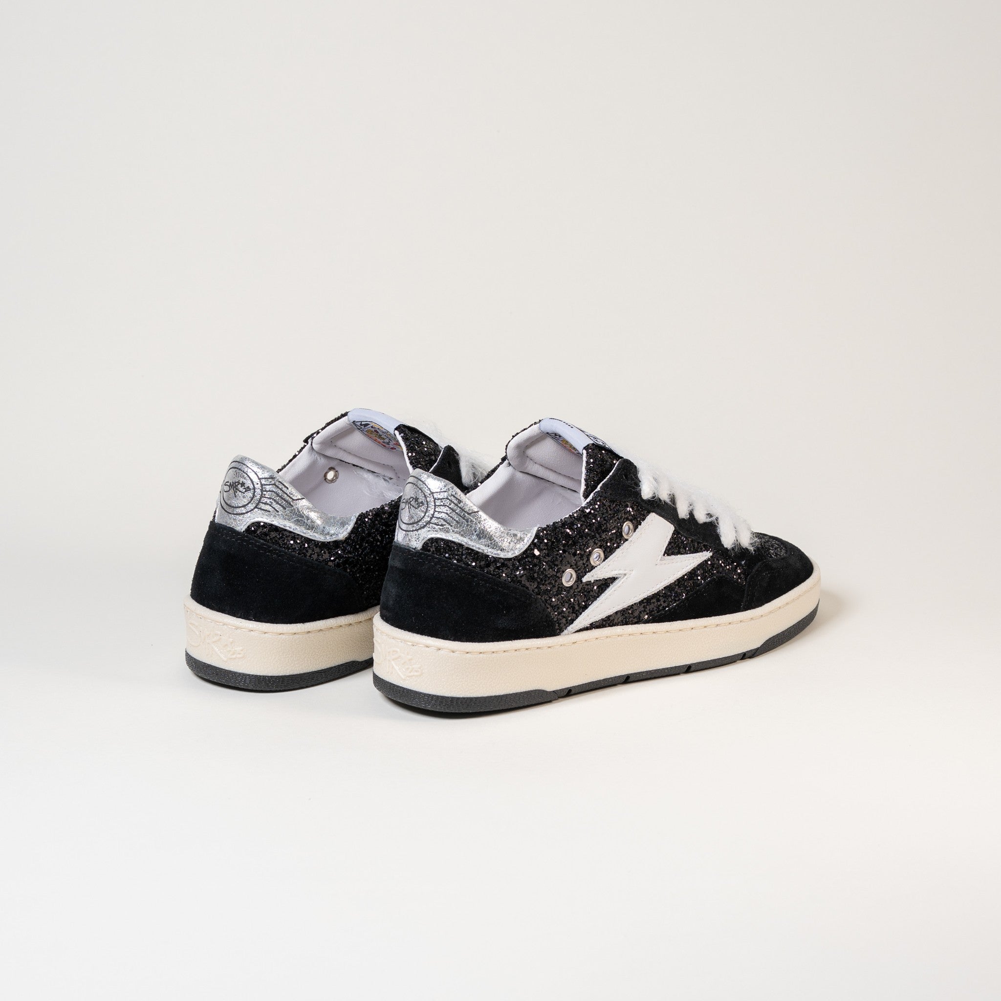 Semerdjian Dany E198 baskets cuir glitter noir