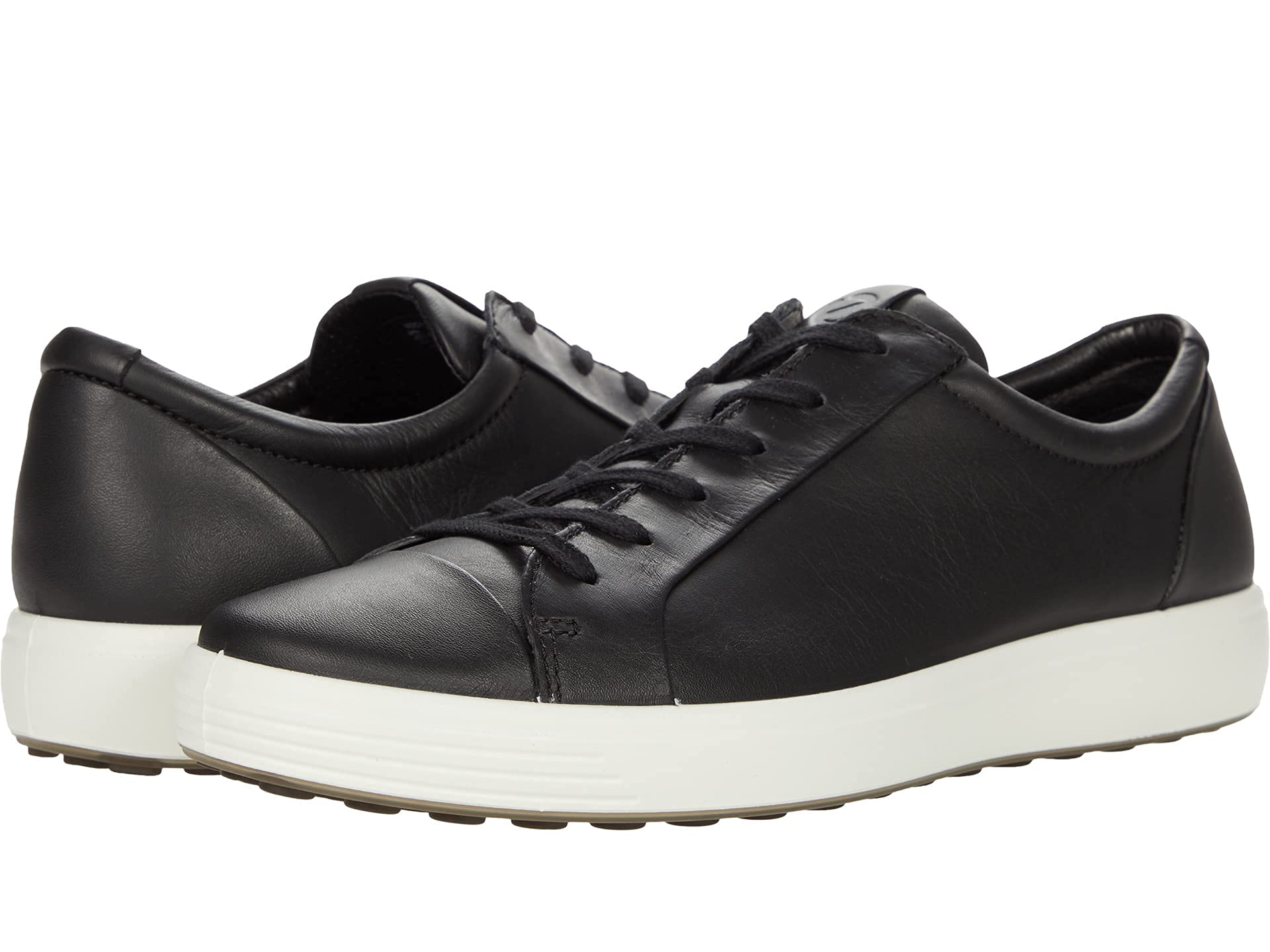 ECCO Soft 7 basket cuir homme noir 44