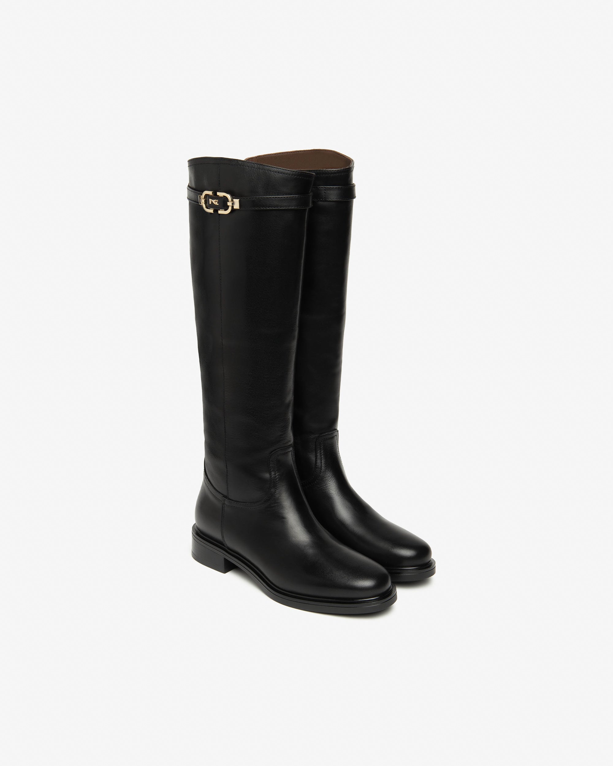 NeroGiardini Bottes bottes femme cuir memory