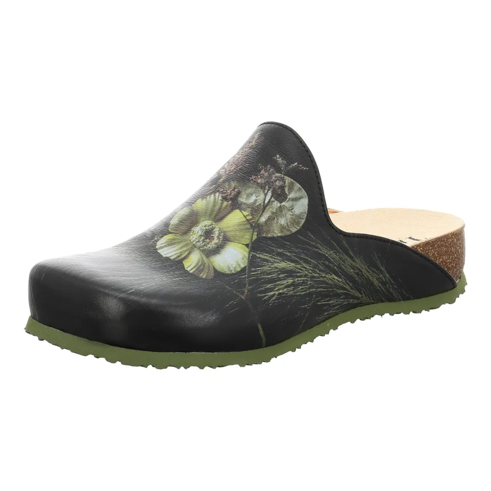 Think Julia mules femme noir cuir liège