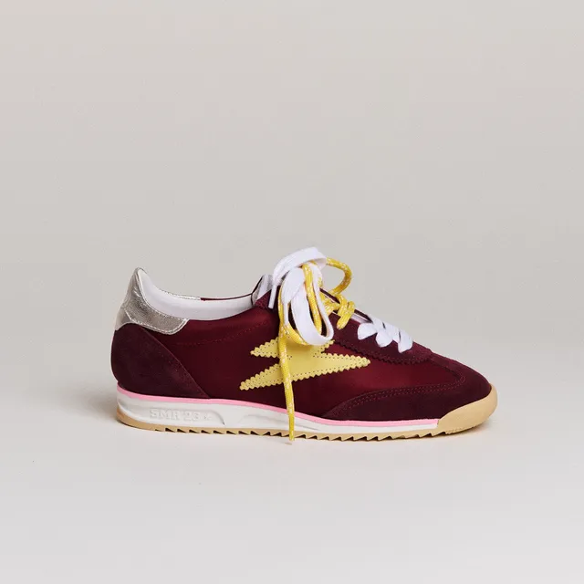 SMR Joyce D181 baskets bordeaux jaune pointure 36