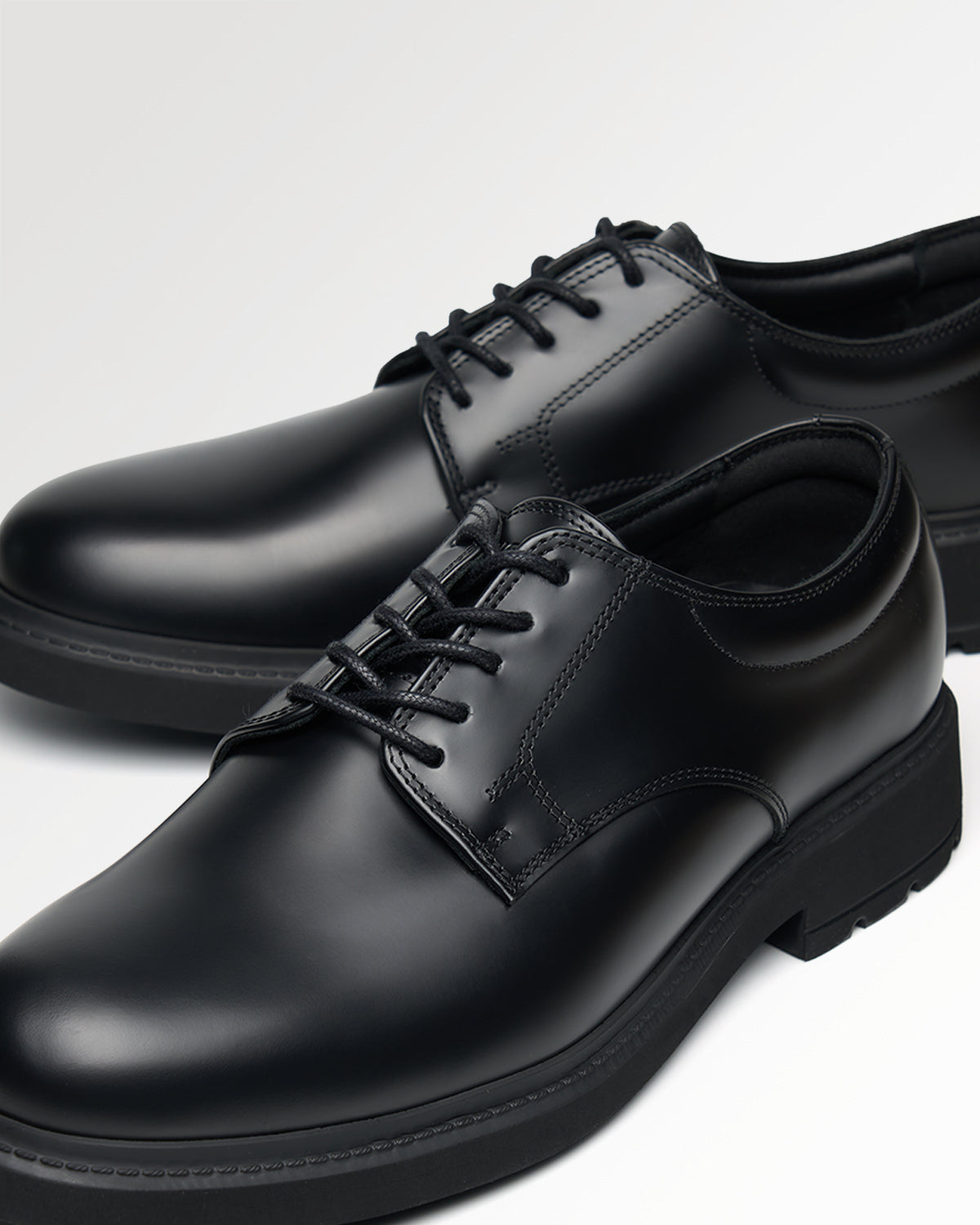 Filling Pieces Clean Derby Polido derbies noires cuir léger