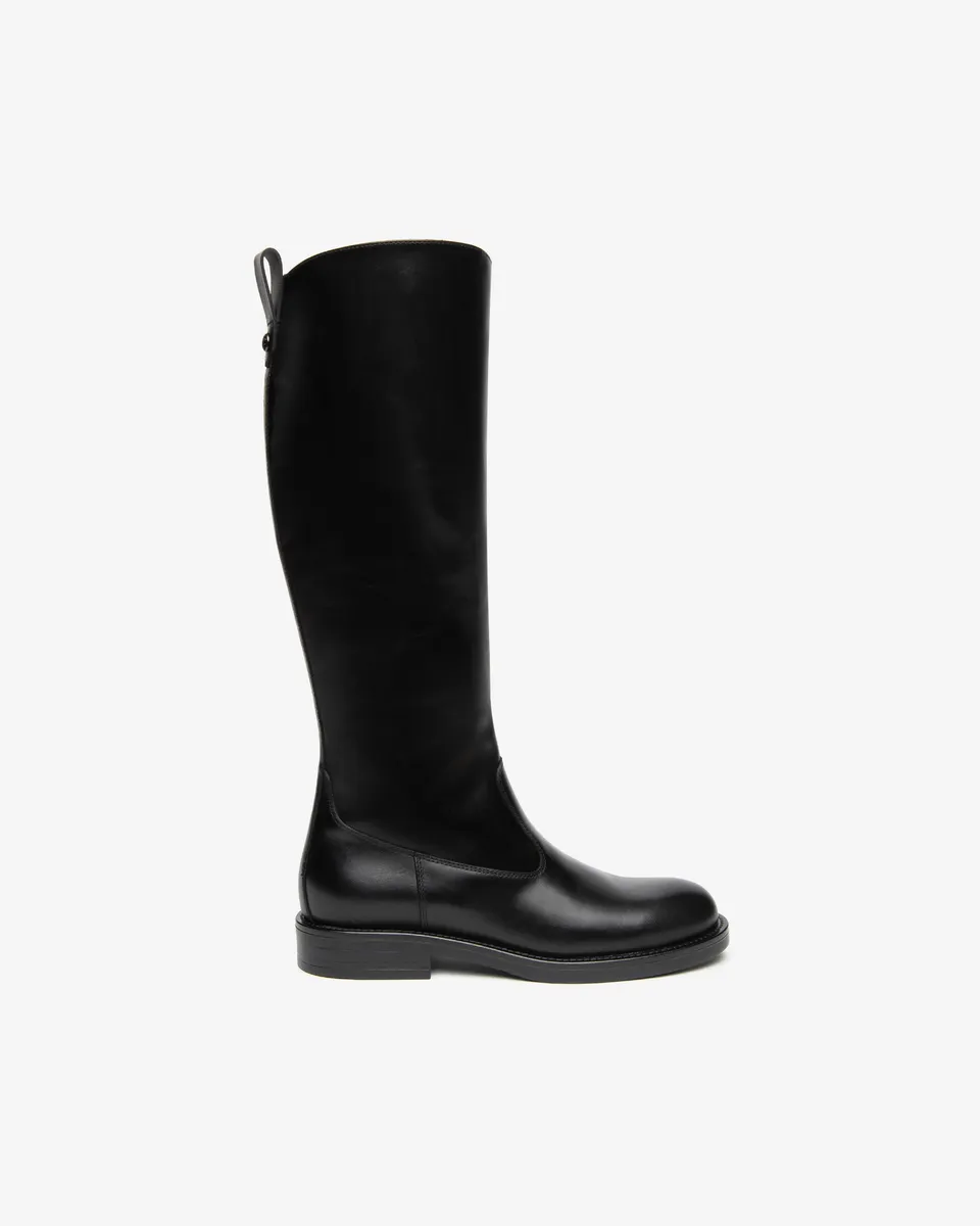 Nerogiardini Bottes bottes cuir femme talon 30 mm