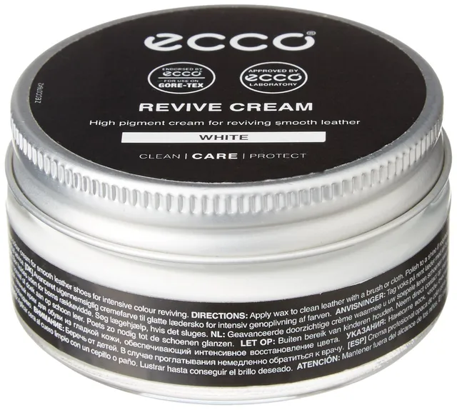 ECCO Entretien Cuir Blanc 50 ml Cirage Chaussures