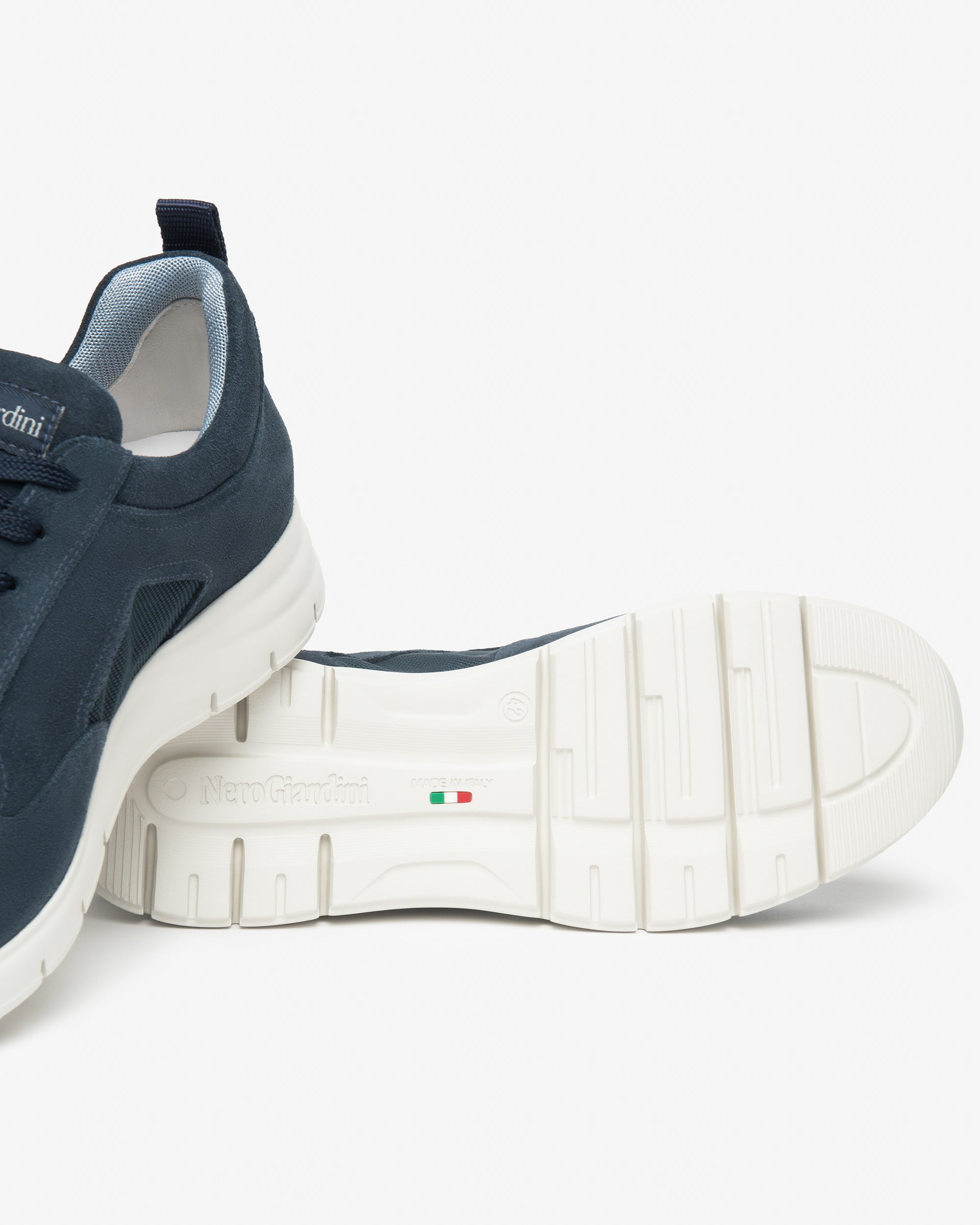 NeroGiardini Sneakers Homme Cuir Velours Toile